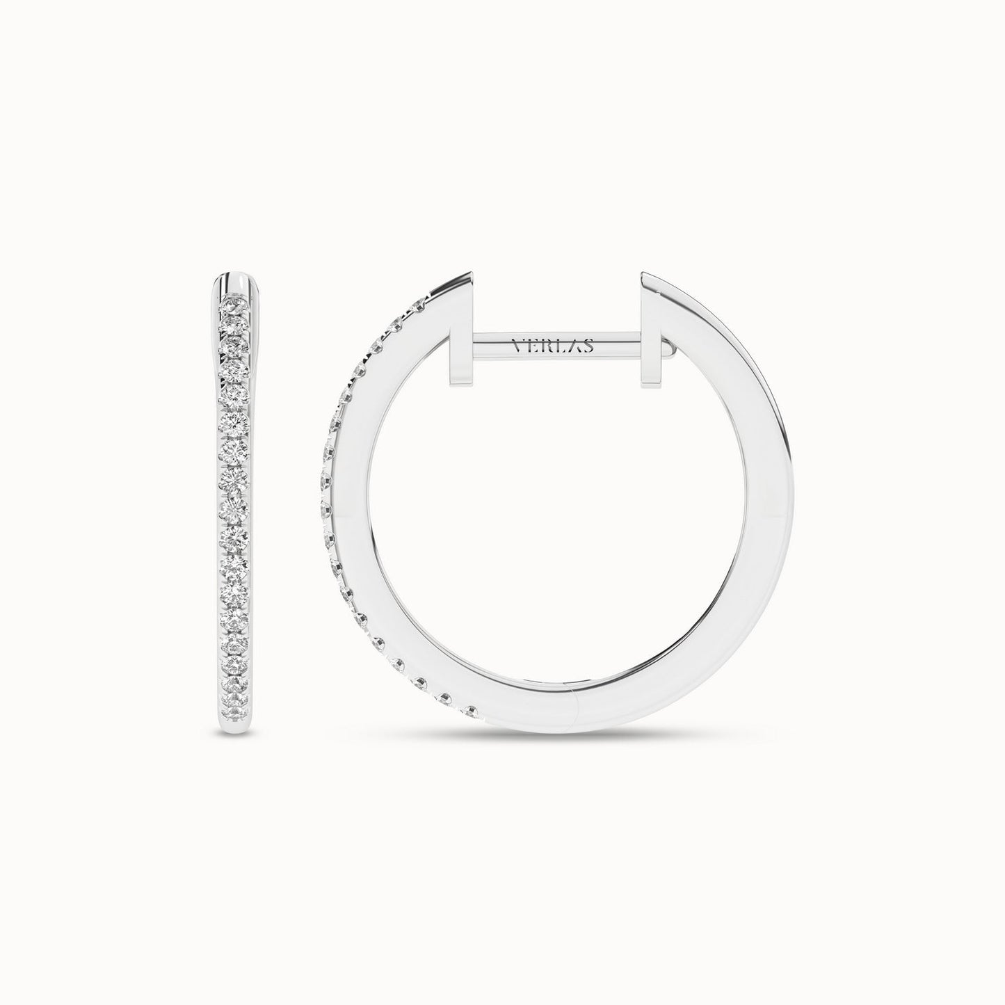 Diamond Arc Hoops_Product Angle_1/10Ct. - 1