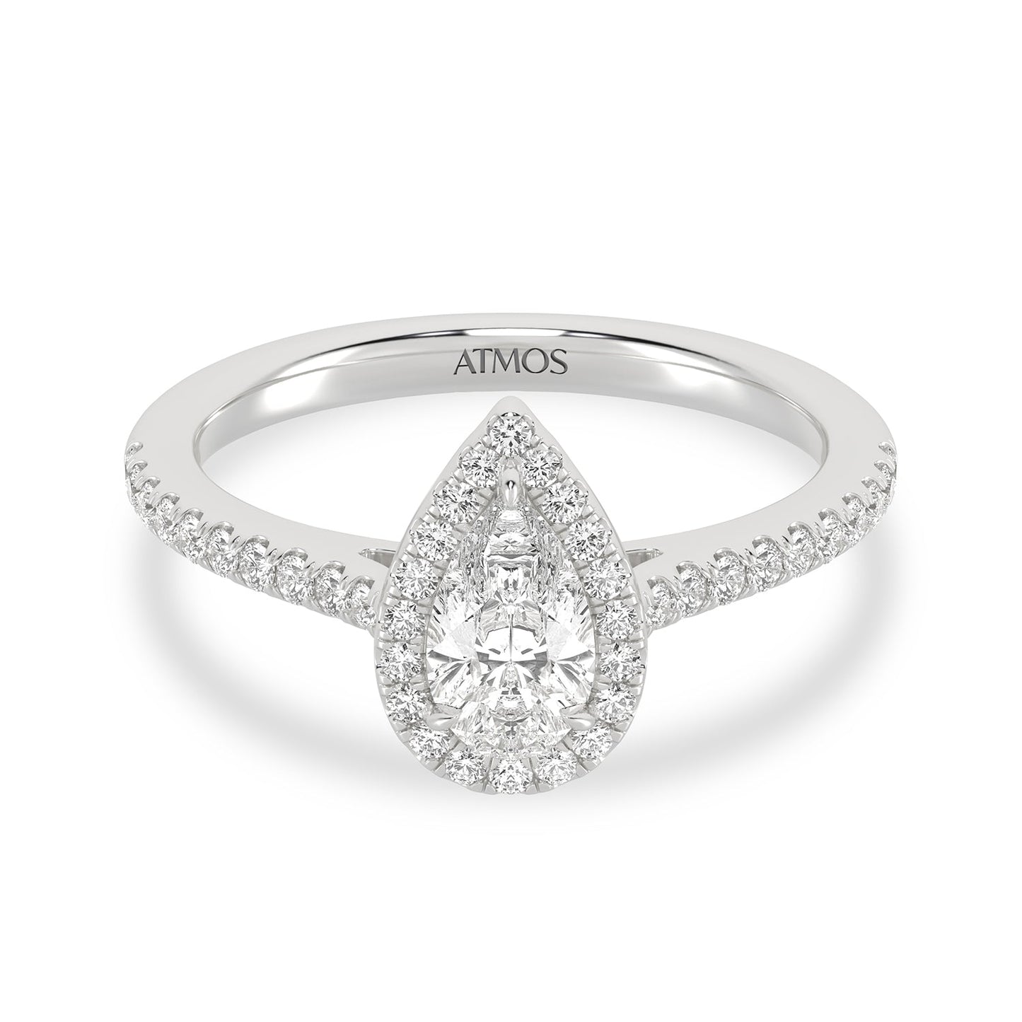 Atmos Signature Dewdrop Halo Ring_Product Angle_1 Ct. - 1