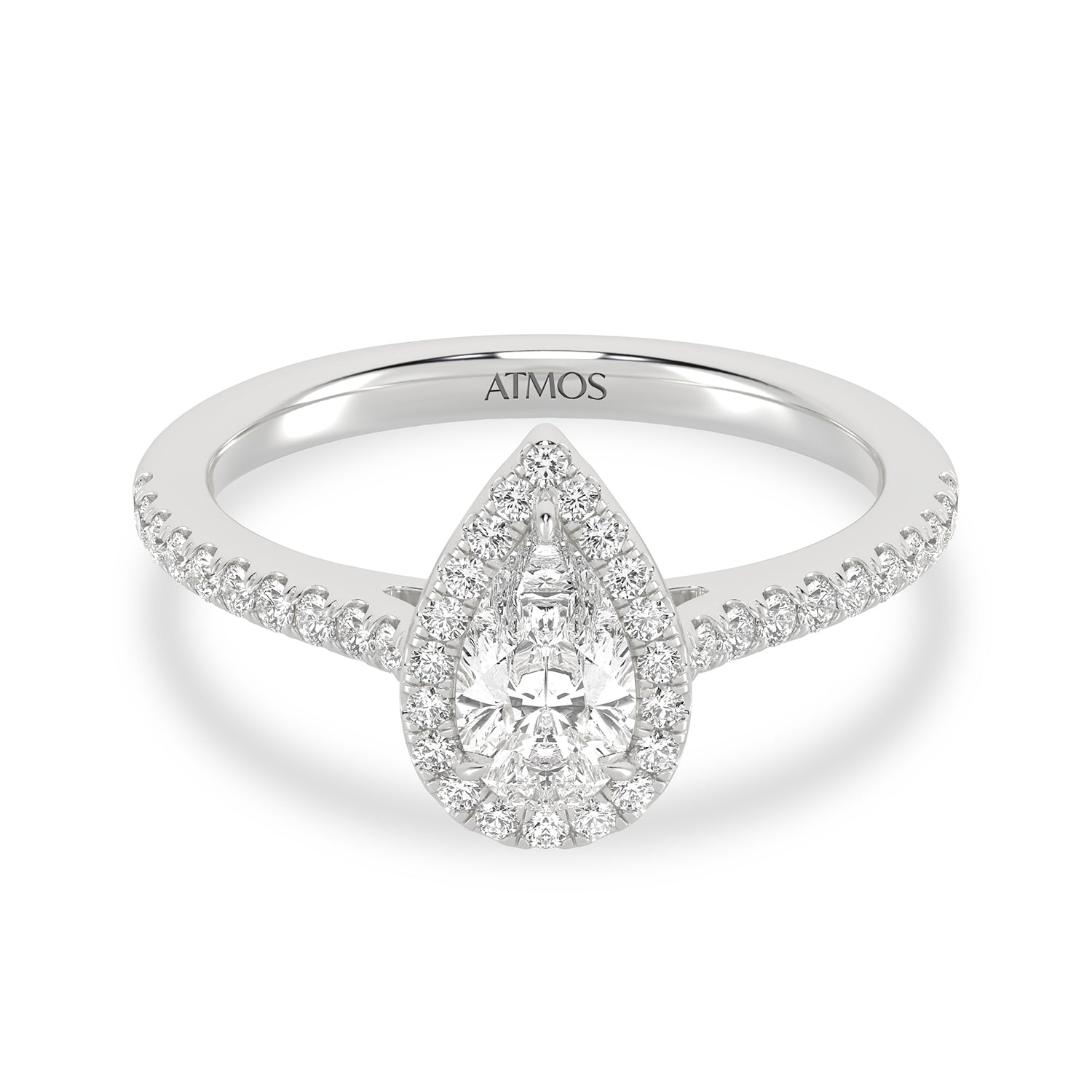 Atmos Signature Dewdrop Halo Ring_Product Angle_1 Ct. - 1