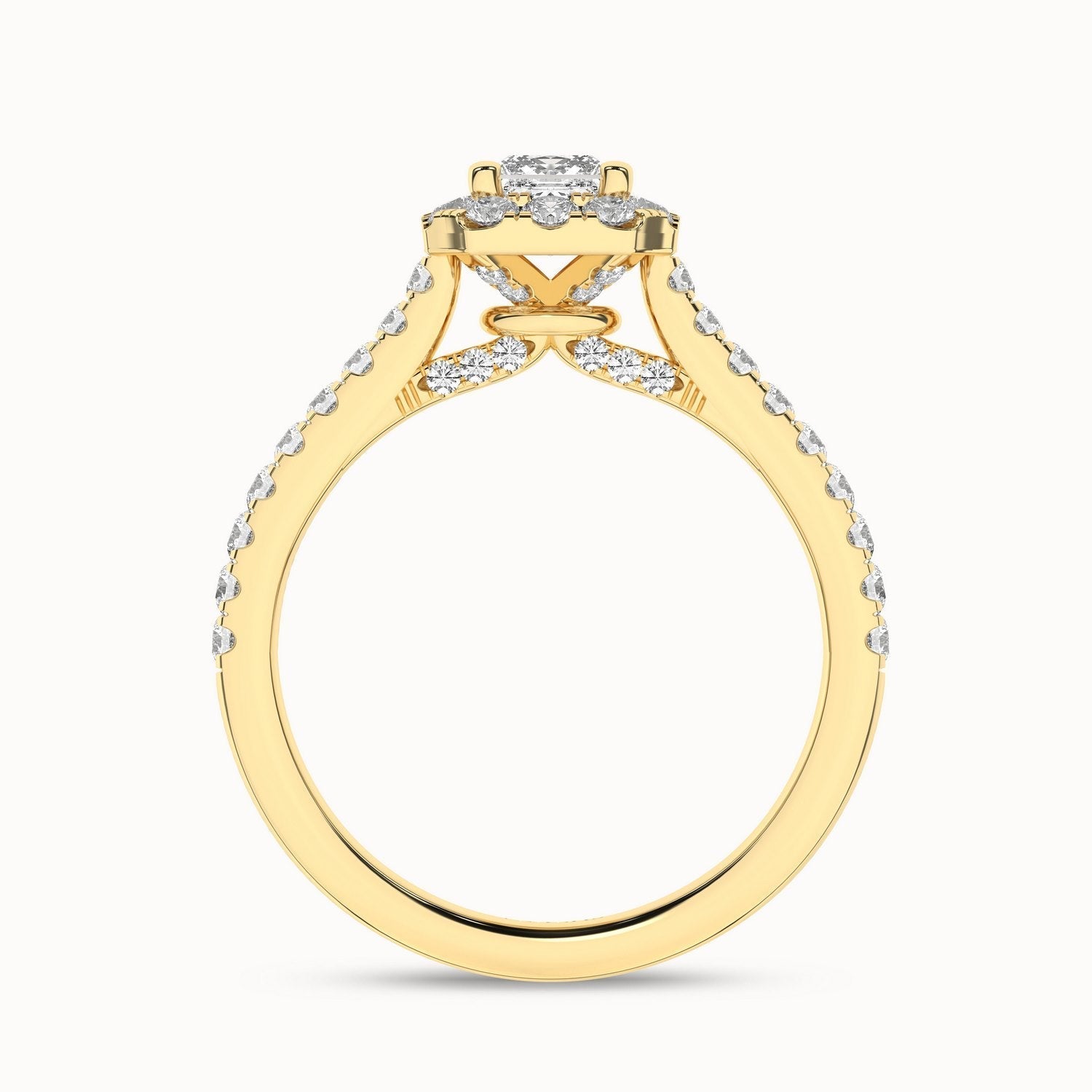 Signature Princess Halo Ring_Product Angle _1Ct. - 3