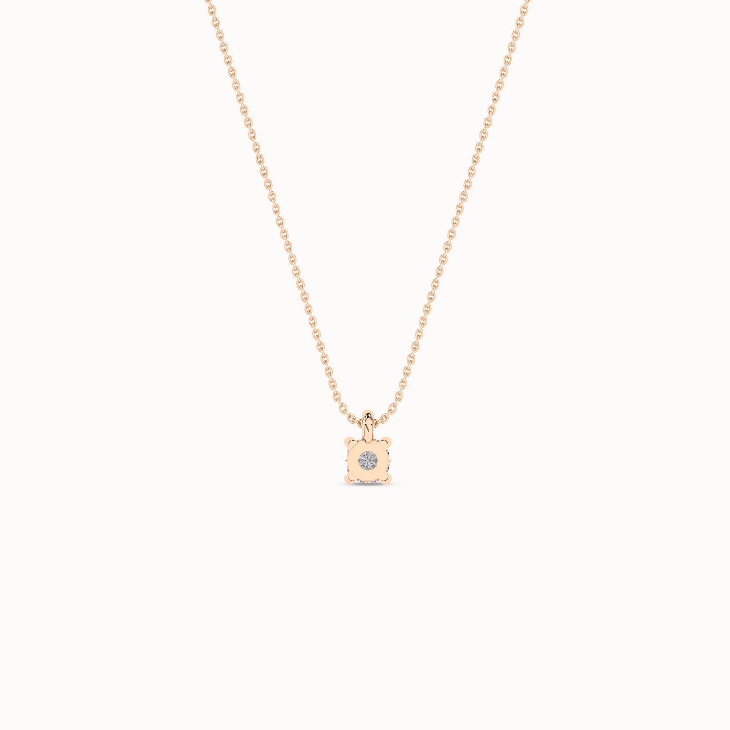 Essential Round Necklace _Product Angle_1/10Ct. - 3