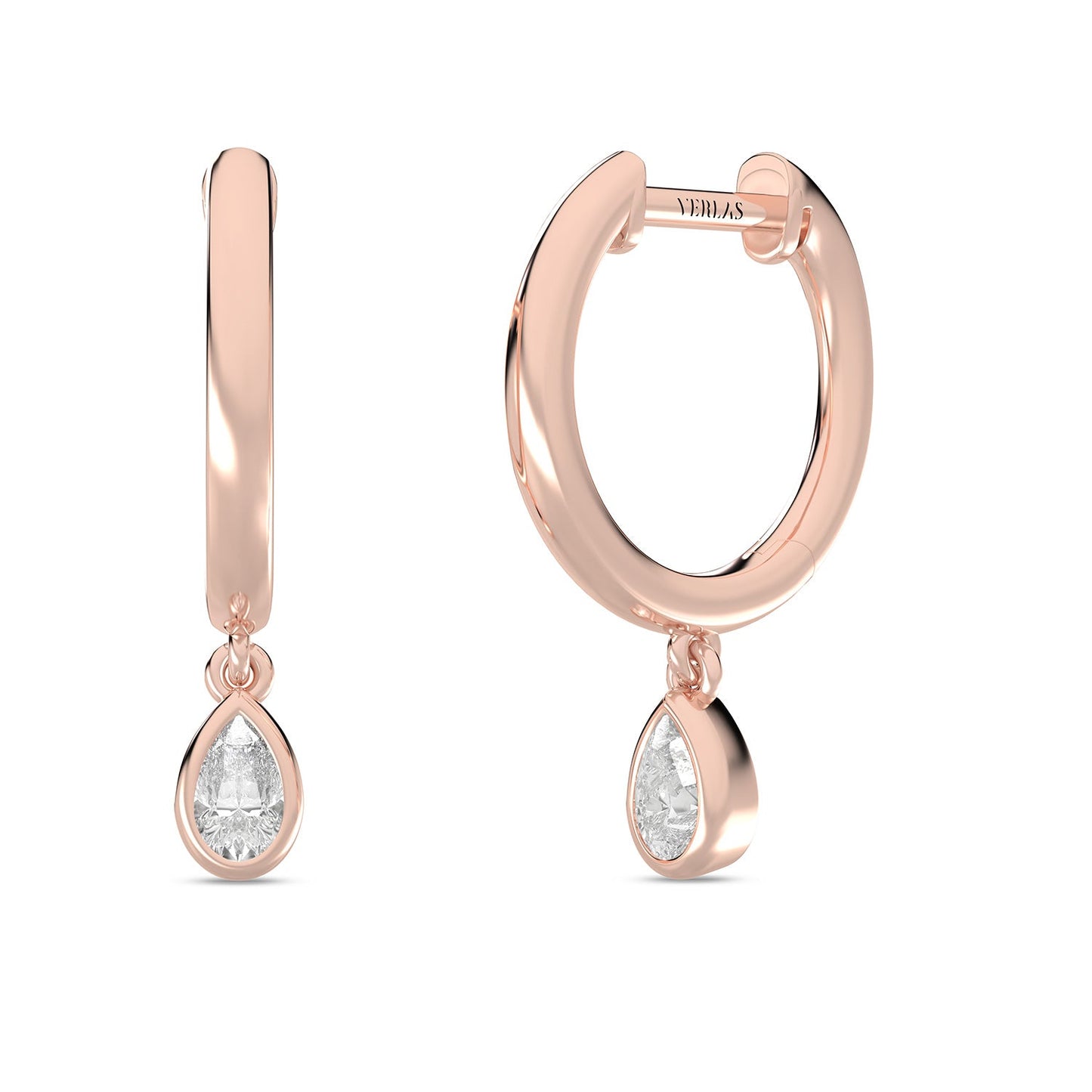 Mini-Dewdrop Encompassing Drop Hoops_Product Angle_1/5 Ct. - 2 