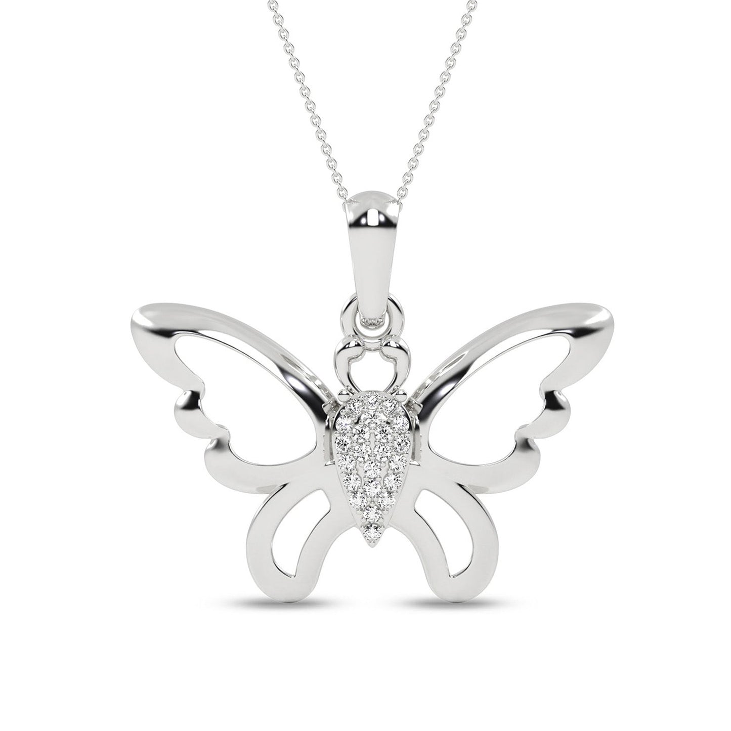 Butterfly Flutter Silhouette Pendant_Product Angle_PCP Main Image