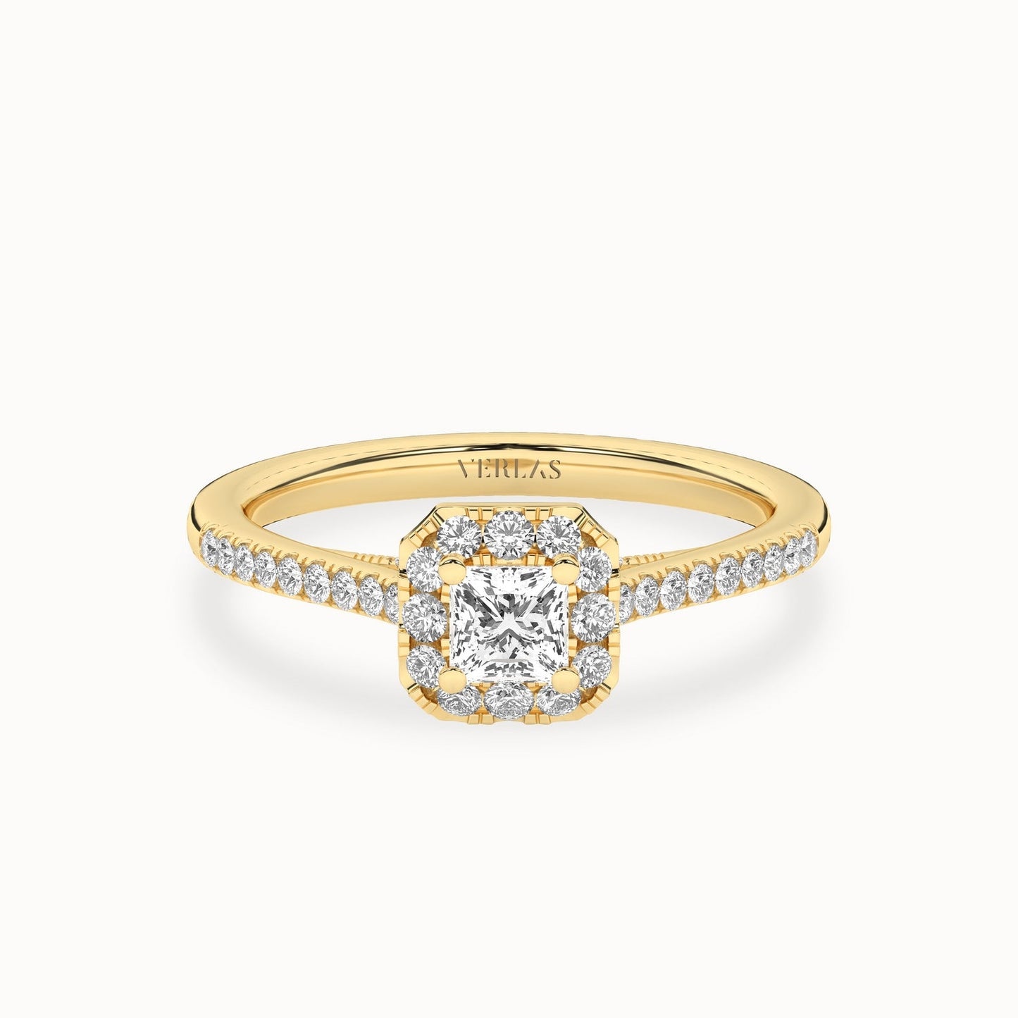 Signature Princess Halo Ring_Product Angle _3/4Ct. - 1