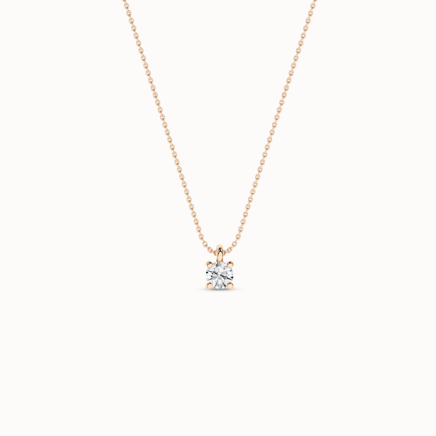 Essential Round Necklace _Product Angle_1/10Ct. - 1