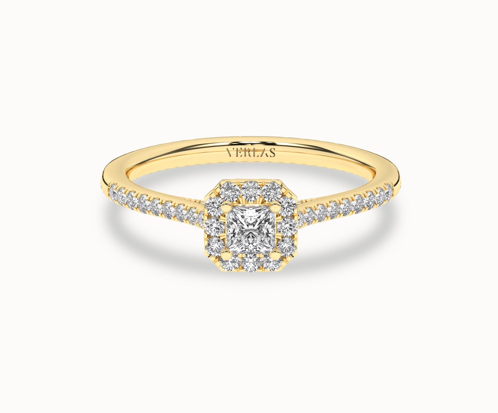 Signature Princess Halo Ring_Product Angle _1/2Ct. - 1