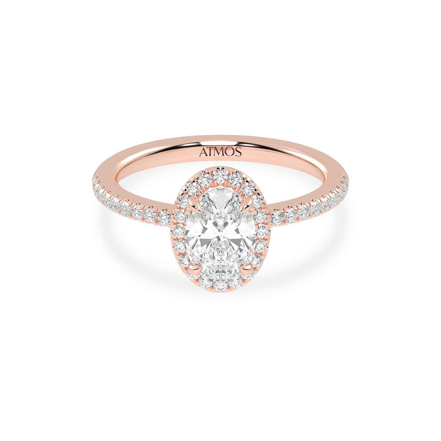 Luxe Oval Halo Ring