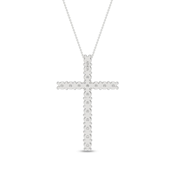 Atmos Signature Diamond Cross Necklace_Product Angle_1/2 Ct. - 3