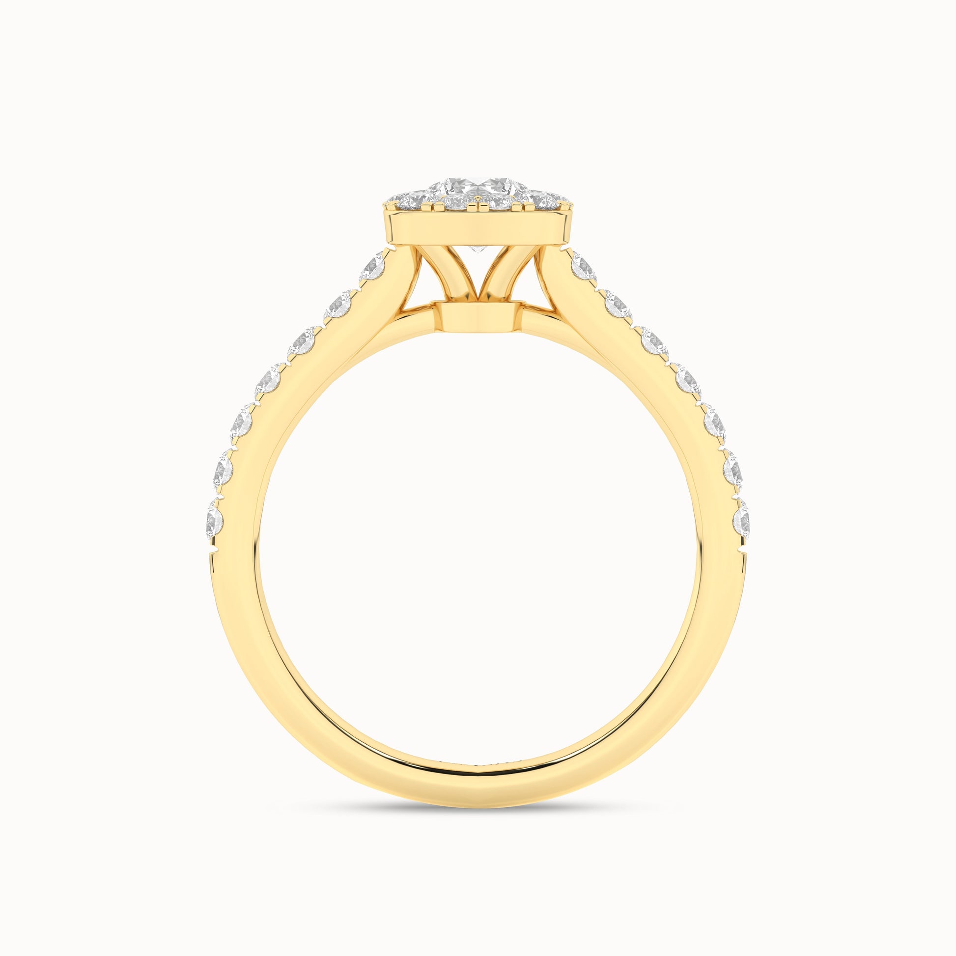 Signature Iconic Round-Princess Halo Ring_Product Angle_1Ct - 3