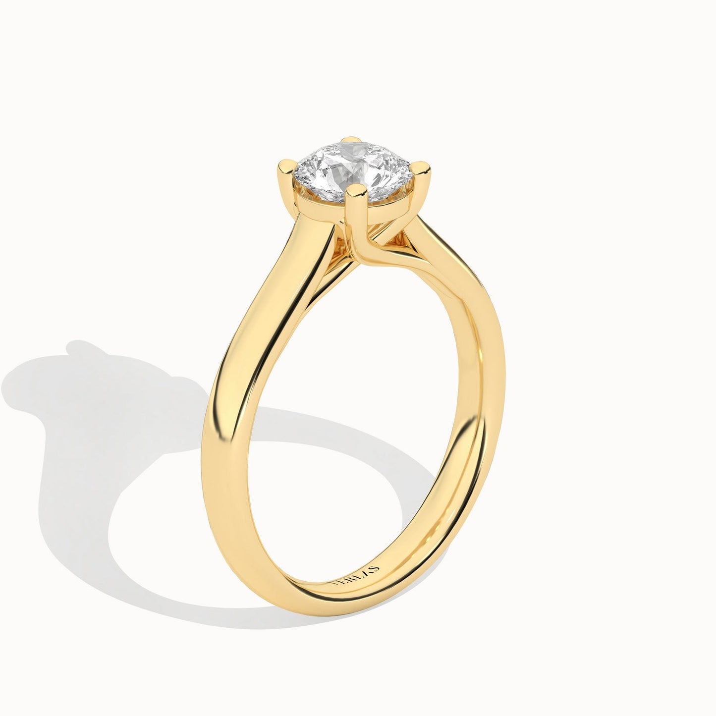 Timeless Round Ring_Product Angle_1Ct - 4