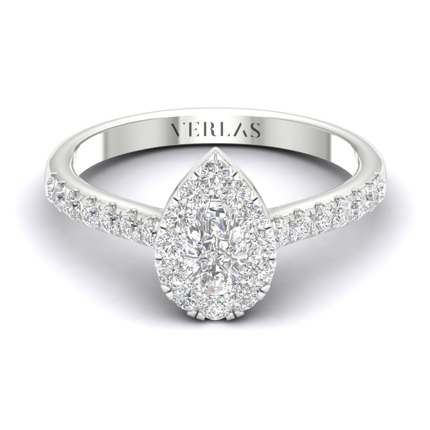 Signature Iconic Dewdrop Halo Ring