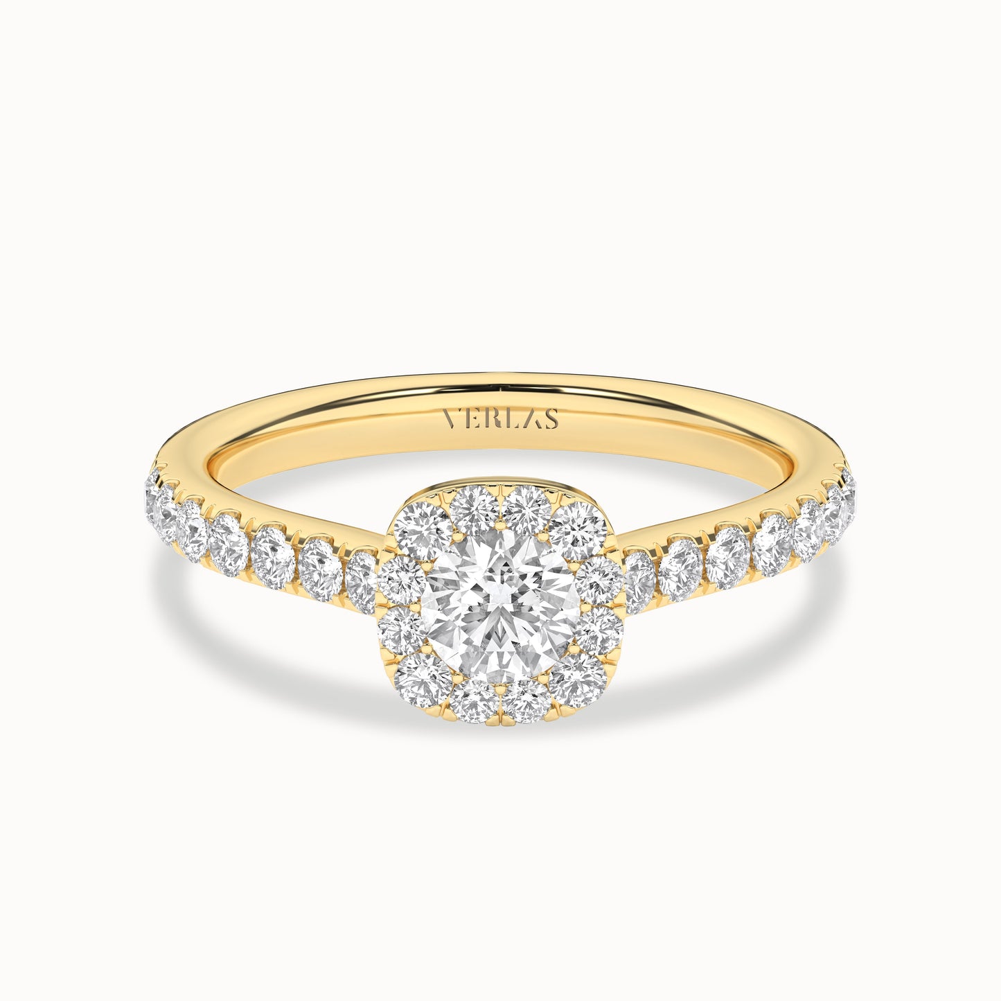 Iconic Round-Princess Halo Ring