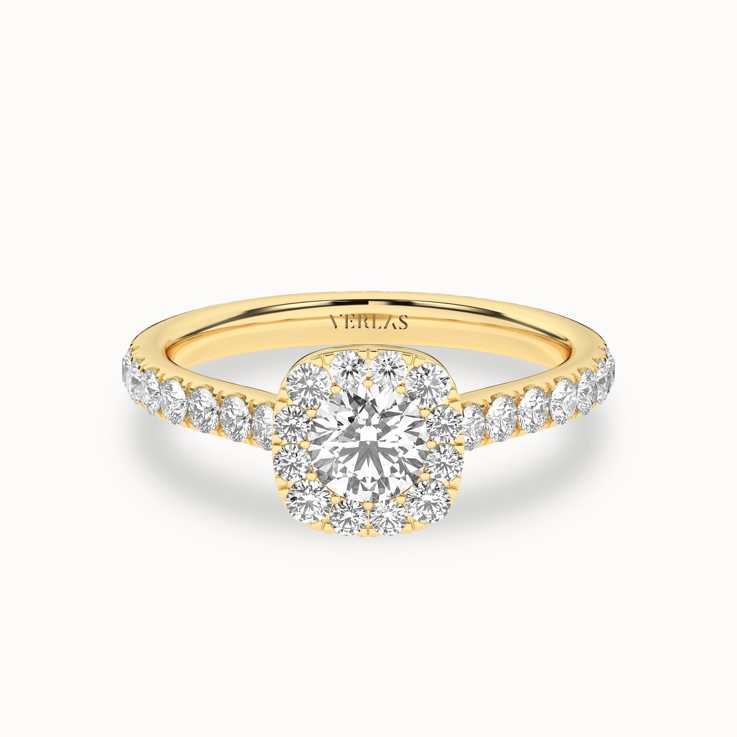 Signature Iconic Round-Princess Halo Ring_Product Angle_1 1/3Ct - 1