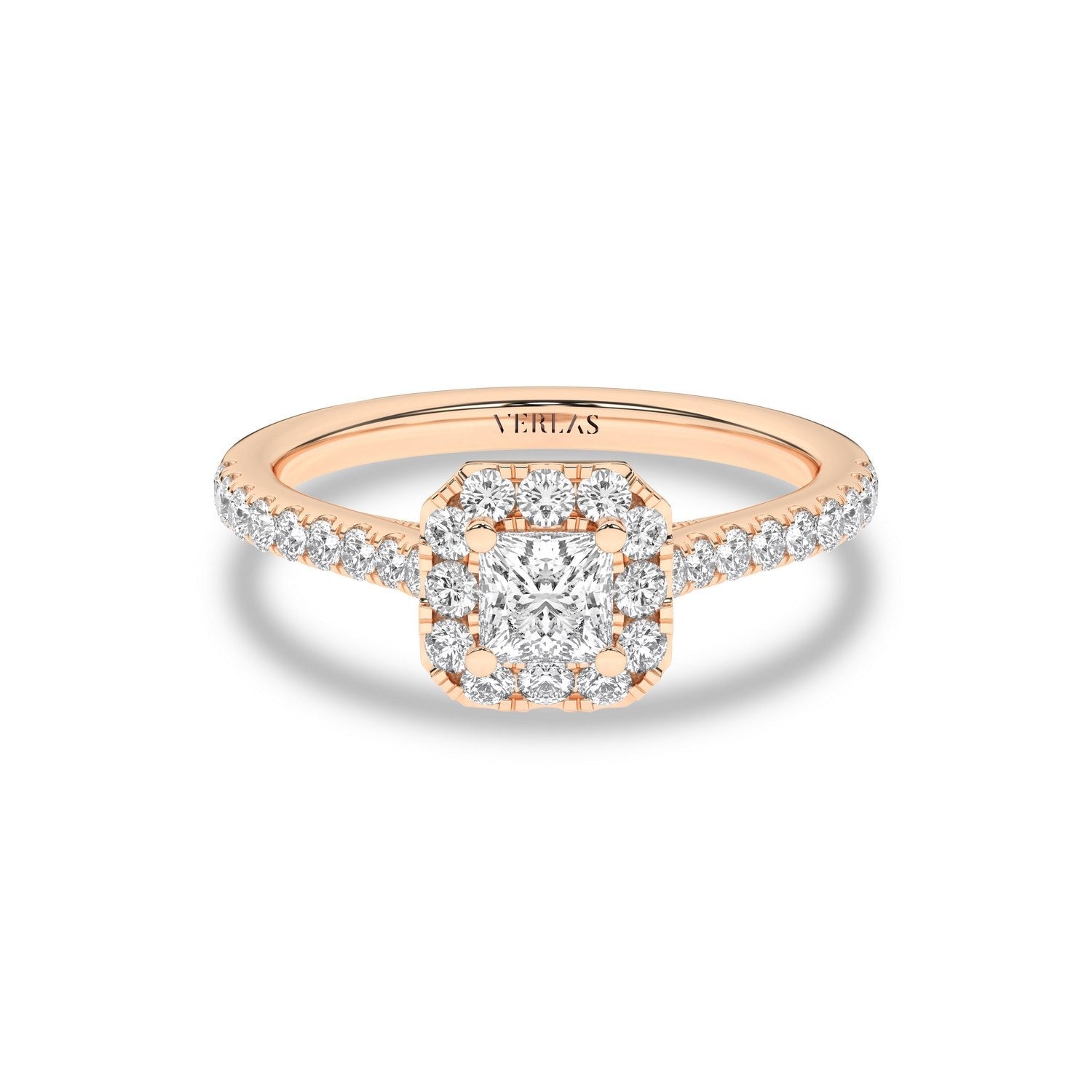 Signature Princess Halo Ring_Product Angle _1Ct. - 1