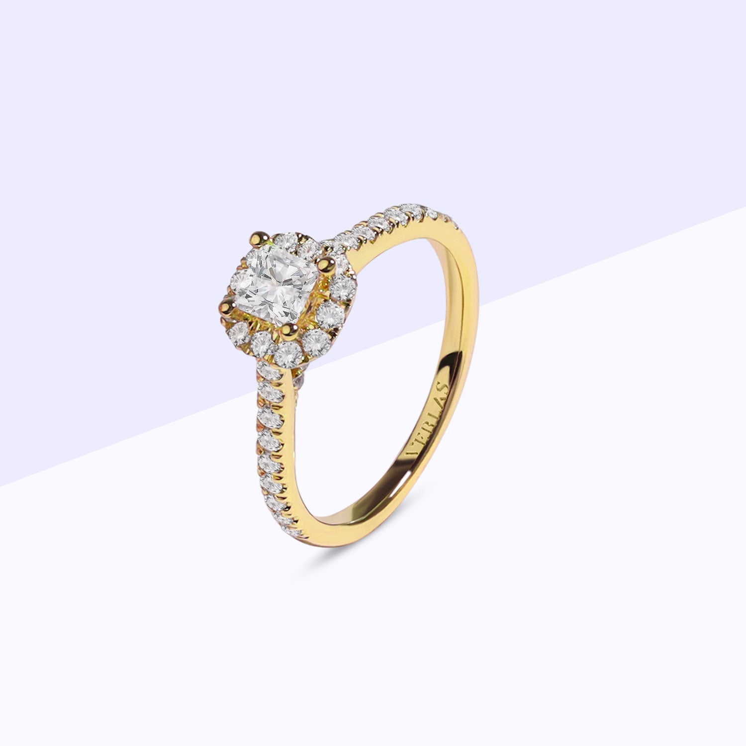 Signature Princess Halo Ring_Product Angle _Creative Image