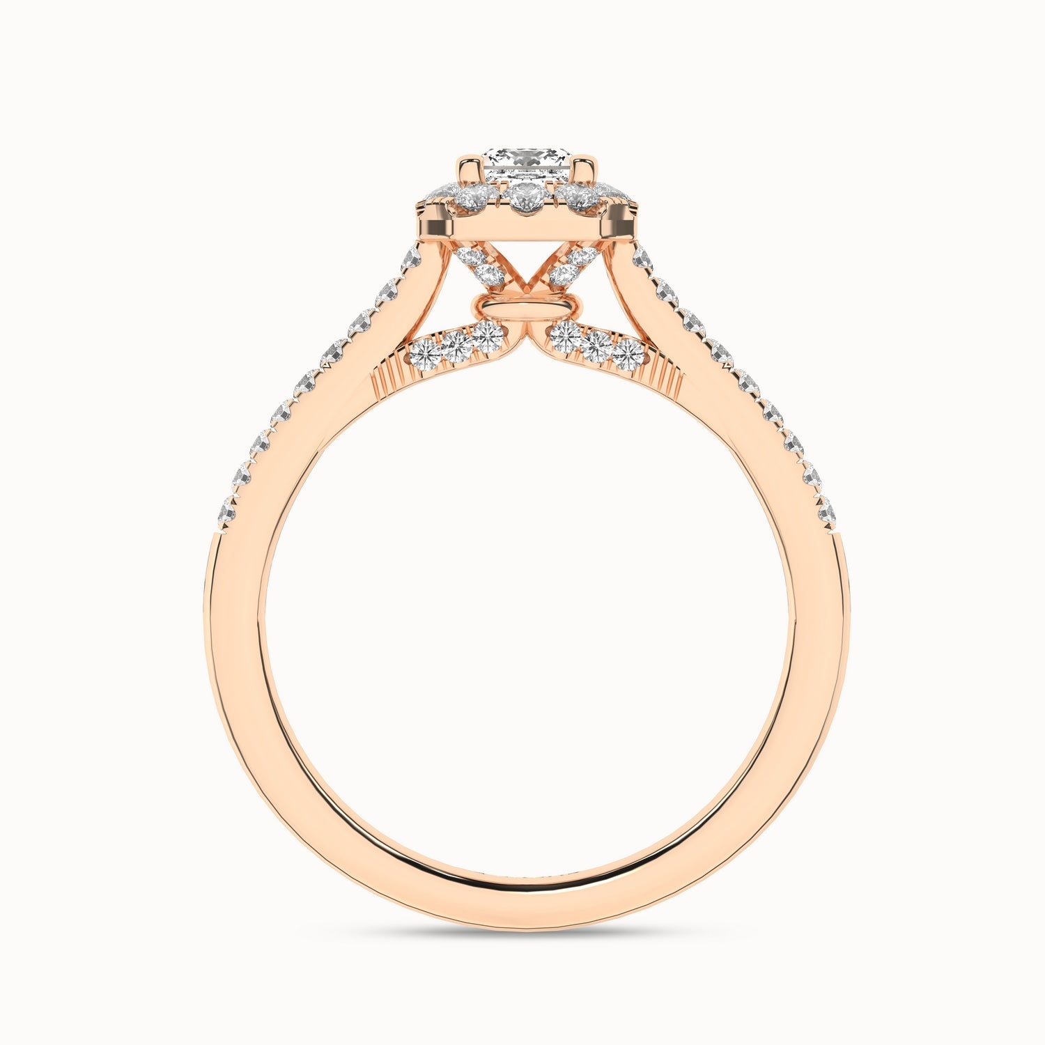 Signature Princess Halo Ring_Product Angle _3/4Ct. - 2