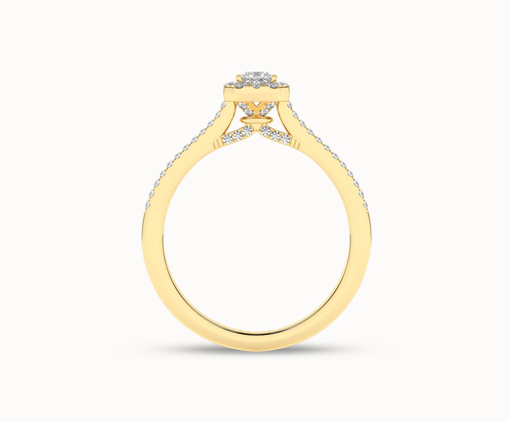 Signature Princess Halo Ring_Product Angle _1/3Ct. - 3