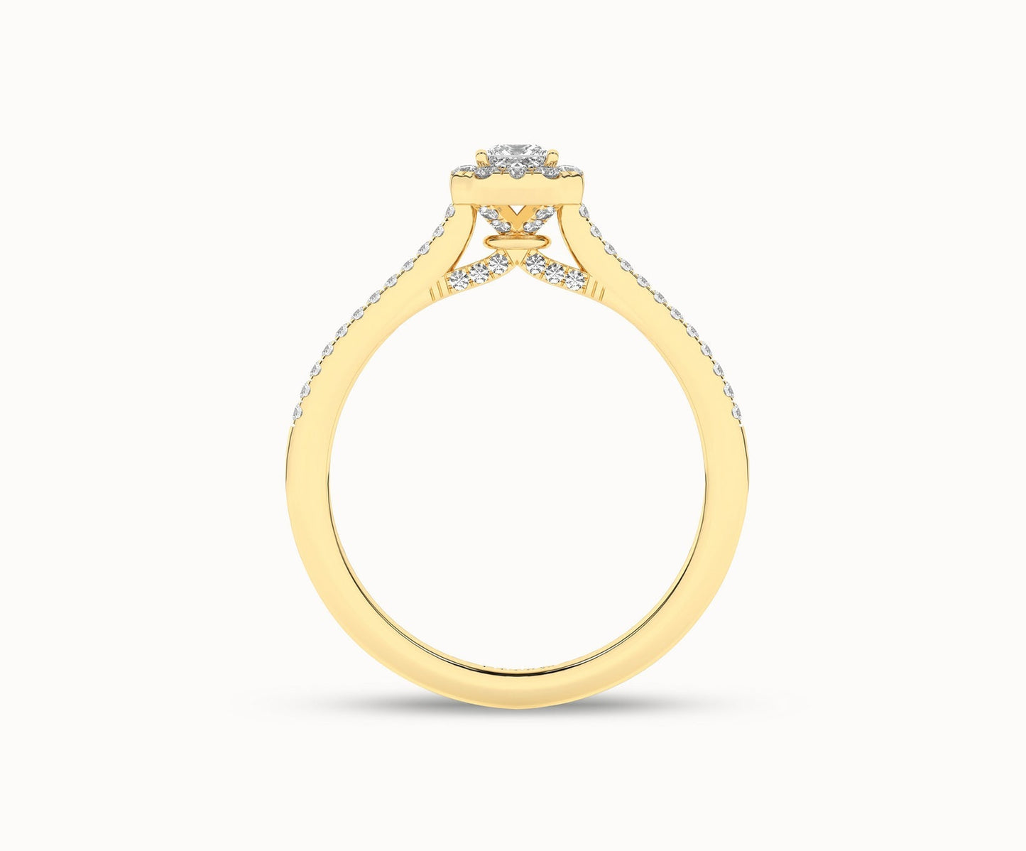 Signature Princess Halo Ring_Product Angle _1/3Ct. - 3