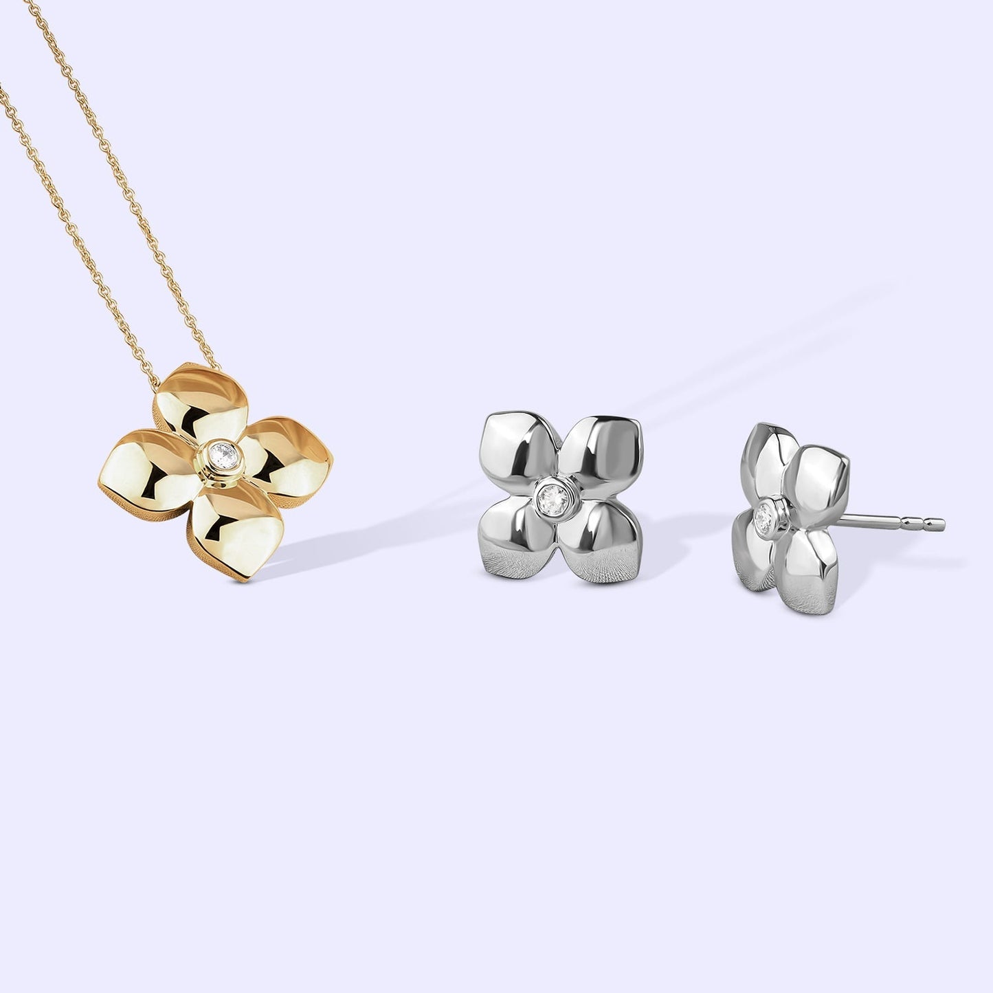 La Fleur Diamond Necklace_Product angle_Creative Image