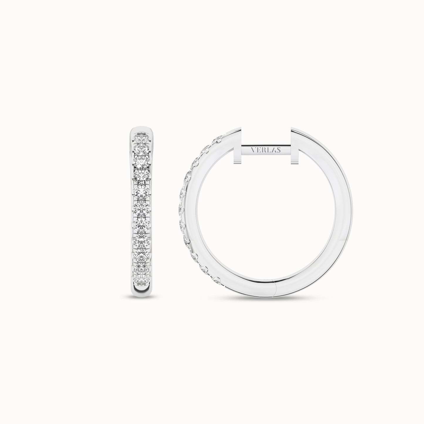 Diamond Arc Hoops_Product Angle_1/3Ct. - 1