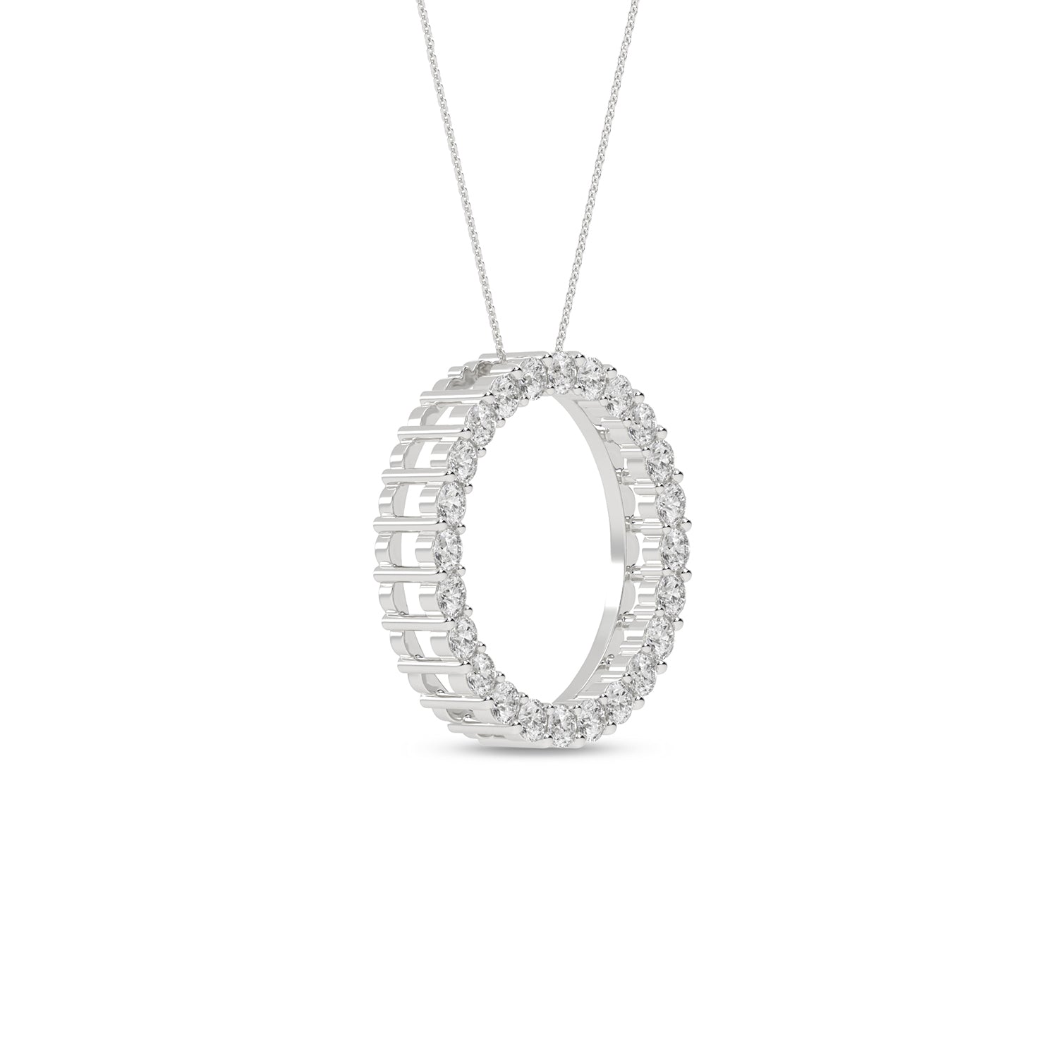 Circular Silhouette Atmos Necklace_Product Angle_1/2 Ct. - 2