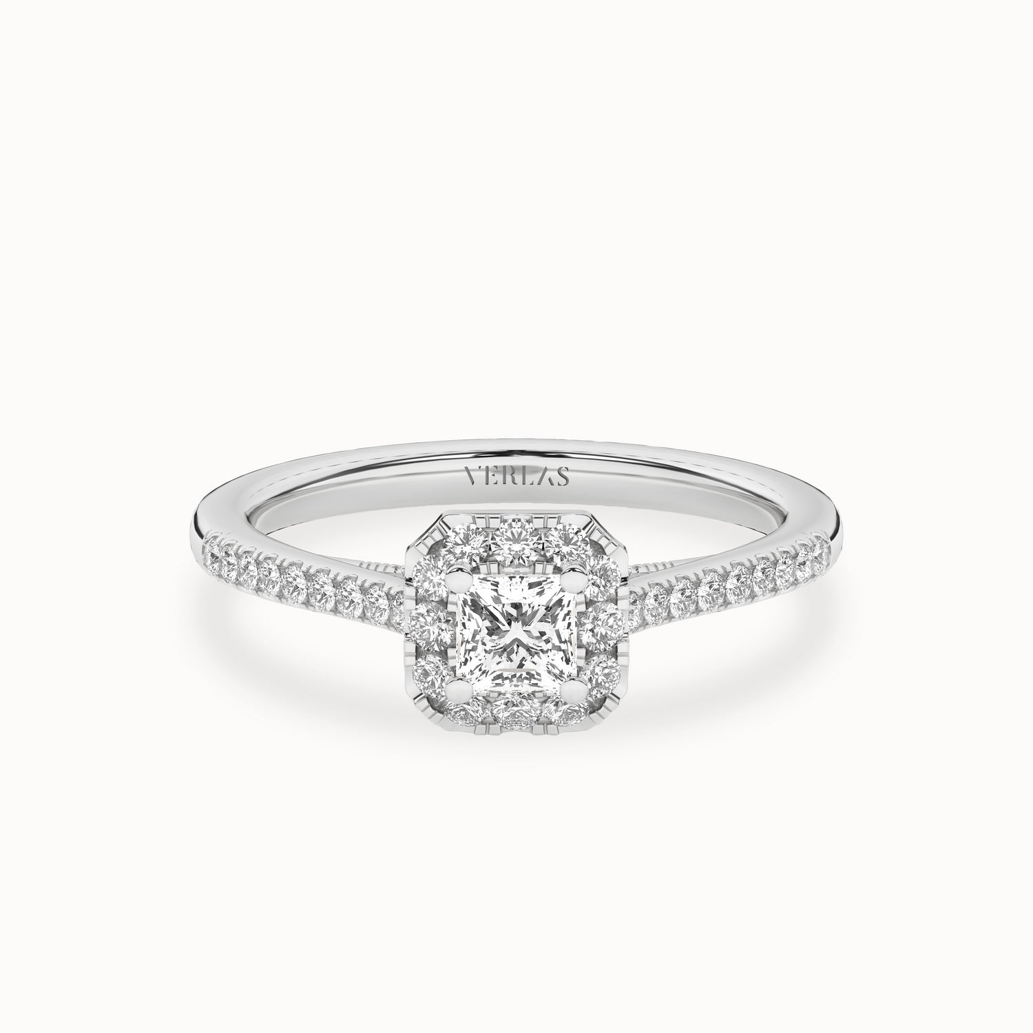 Signature Princess Halo Ring_Product Angle _3/4Ct. - 1