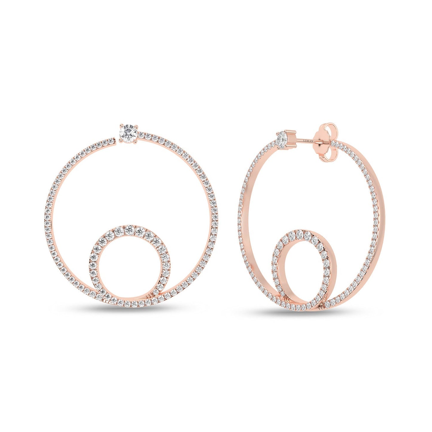 Shimmering Loop Bardot Hoops_Product Angle_PCP Main Image