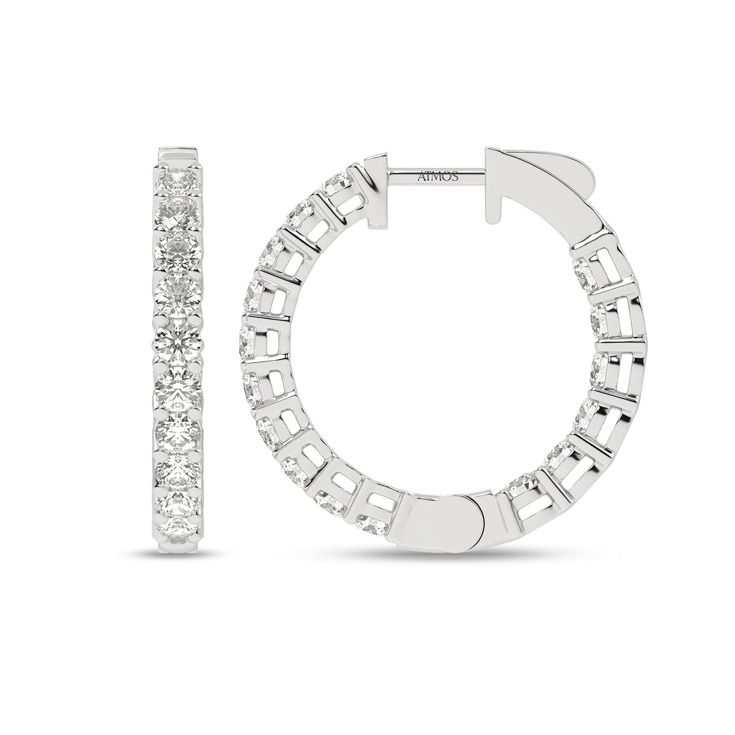 Atmos Diamond Charming Hoops_Product angle _3 - 1