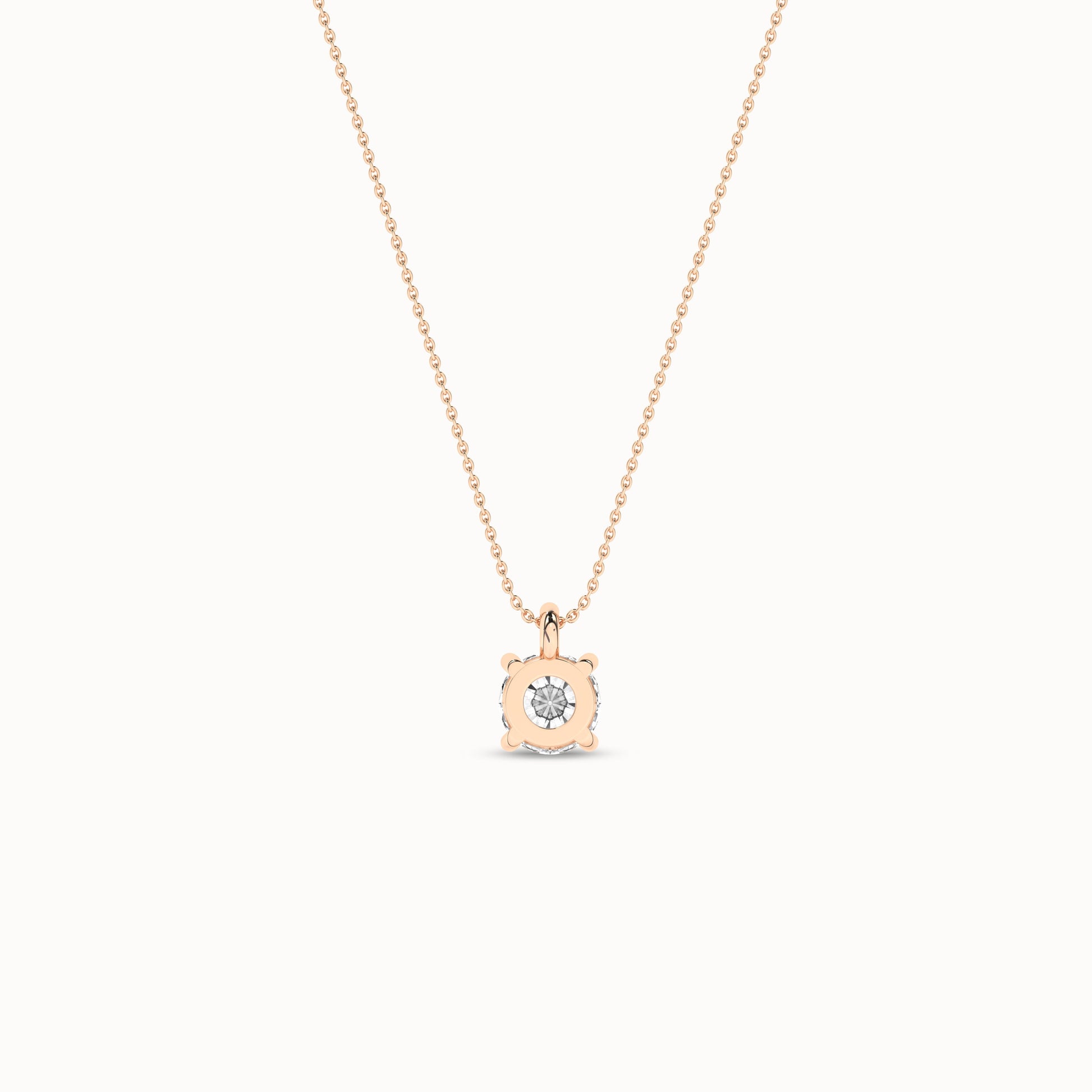 Essential Round Necklace _Product Angle_1/3Ct. - 3