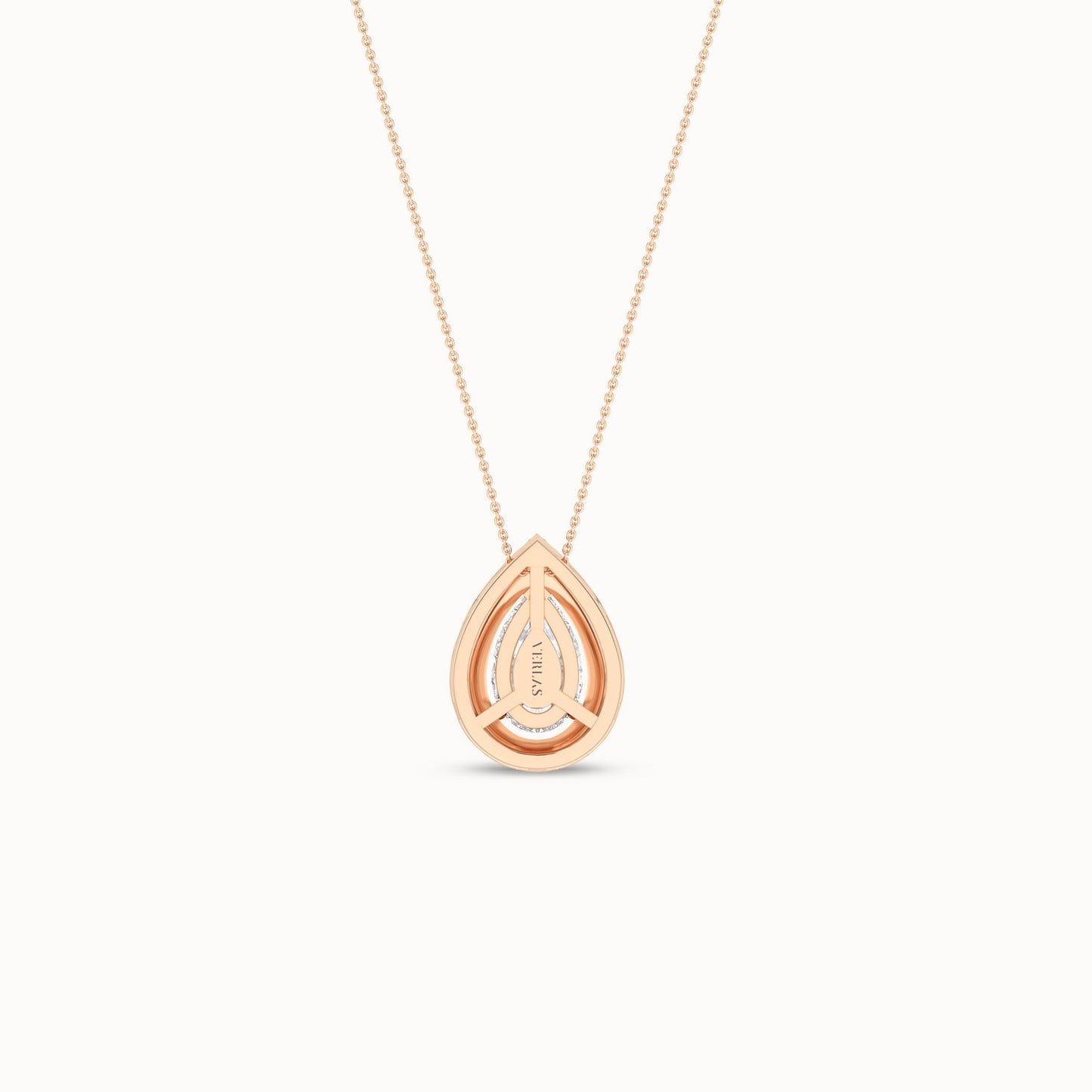 Dewdrop Halo Necklace_Product Angle_1/2Ct. - 3