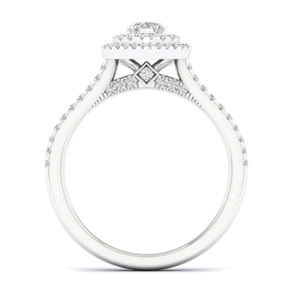 Signature Heart Double Halo Ring
