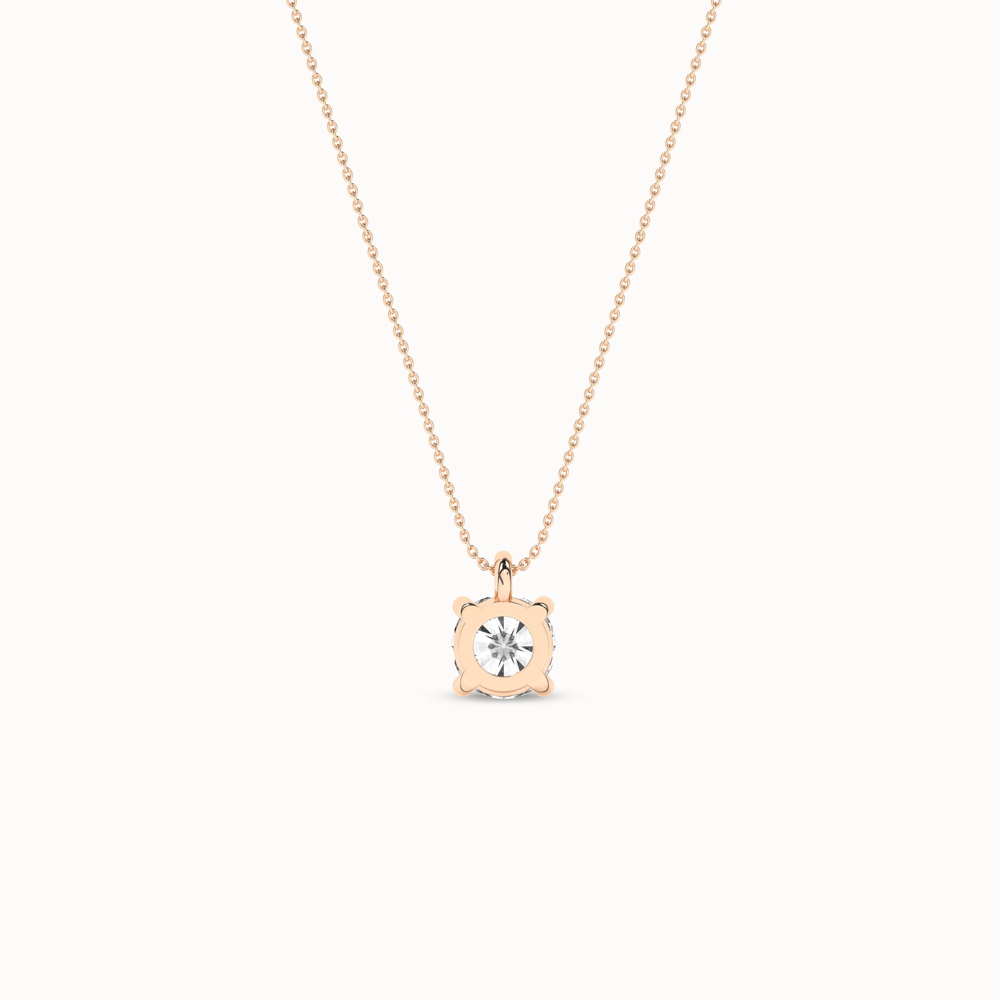 Essential Round Necklace _Product Angle_1/2Ct. - 3