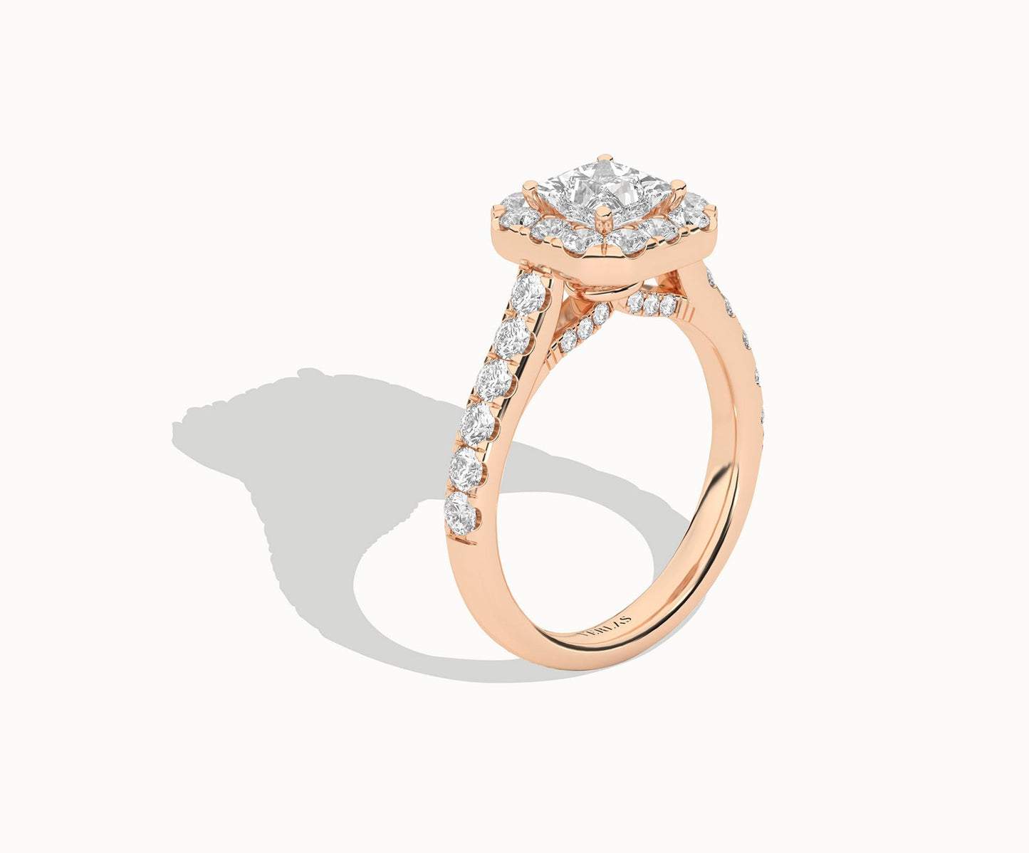 Signature Princess Halo Ring_Product Angle _2Ct. - 2