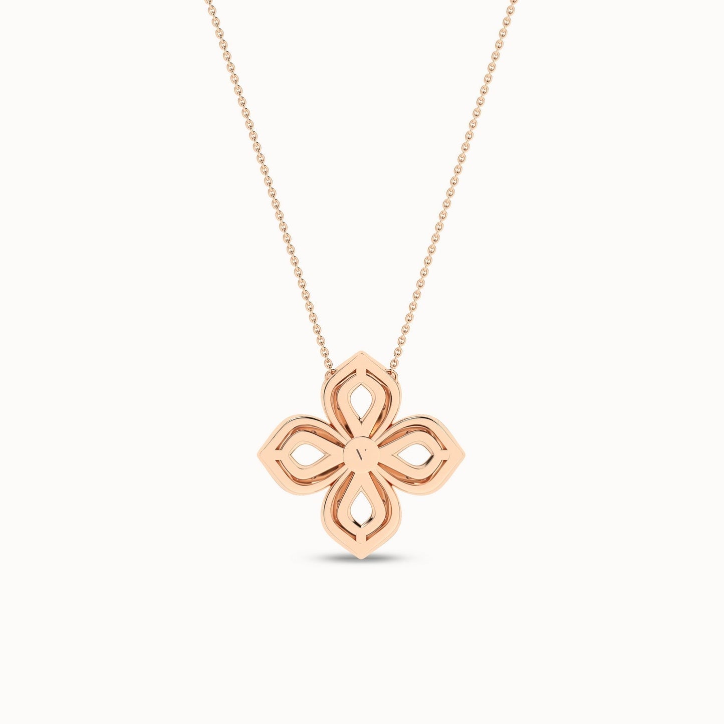 La Fleur Diamond Silhouette Necklace_Product Angle_1/2Ct. - 3