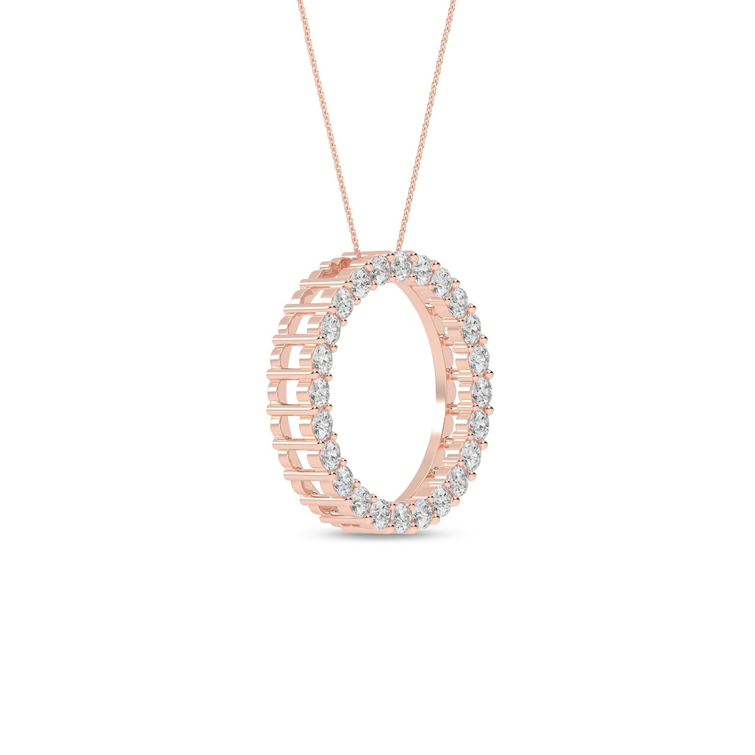 Circular Silhouette Atmos Necklace_Product Angle_1/2 Ct. - 2