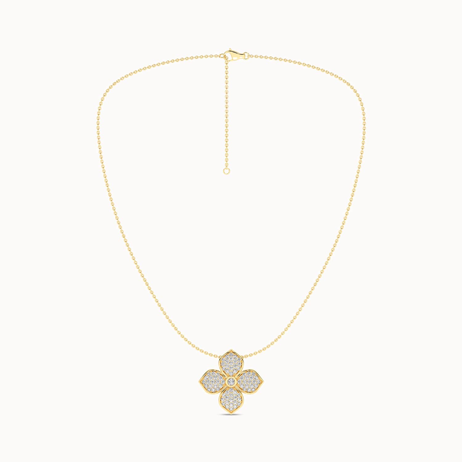 La Fleur Diamond Radiant Necklace_Product Angle_5/8Ct. - 1