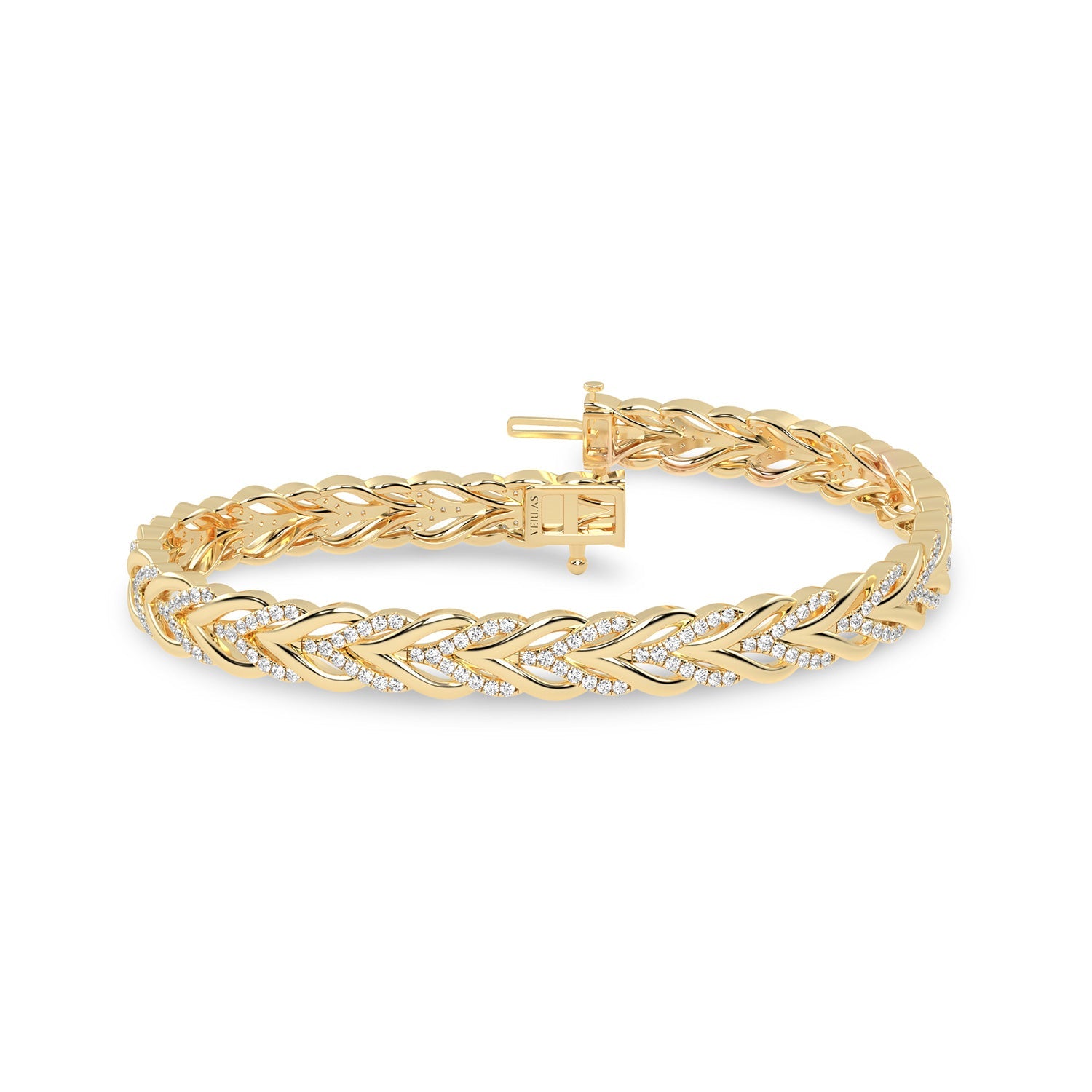 Woven Hearts Bracelet_Product Angle_1 Ct. - 2
