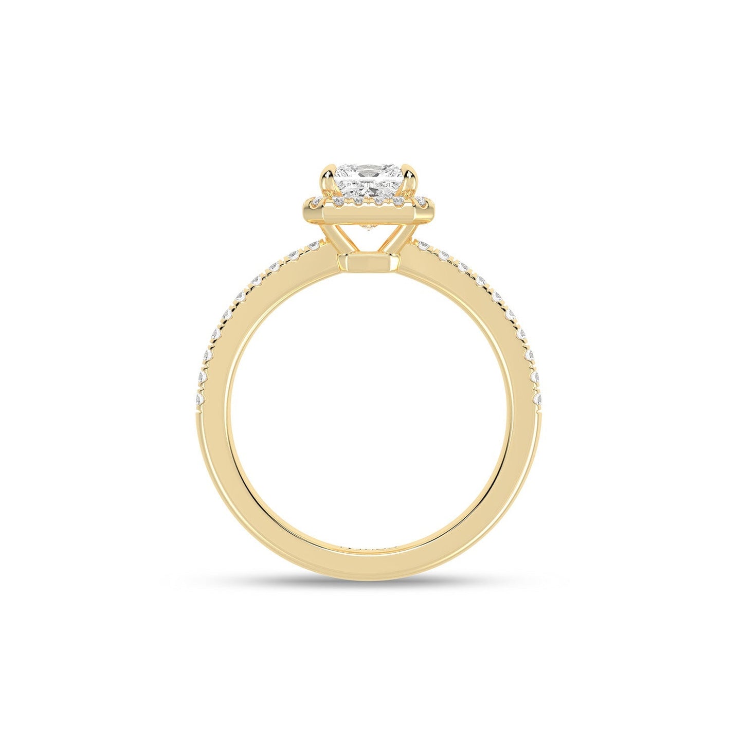 Atmos Luxe Princess Halo Ring_Product Angle_1 1/4 Ct. - 2