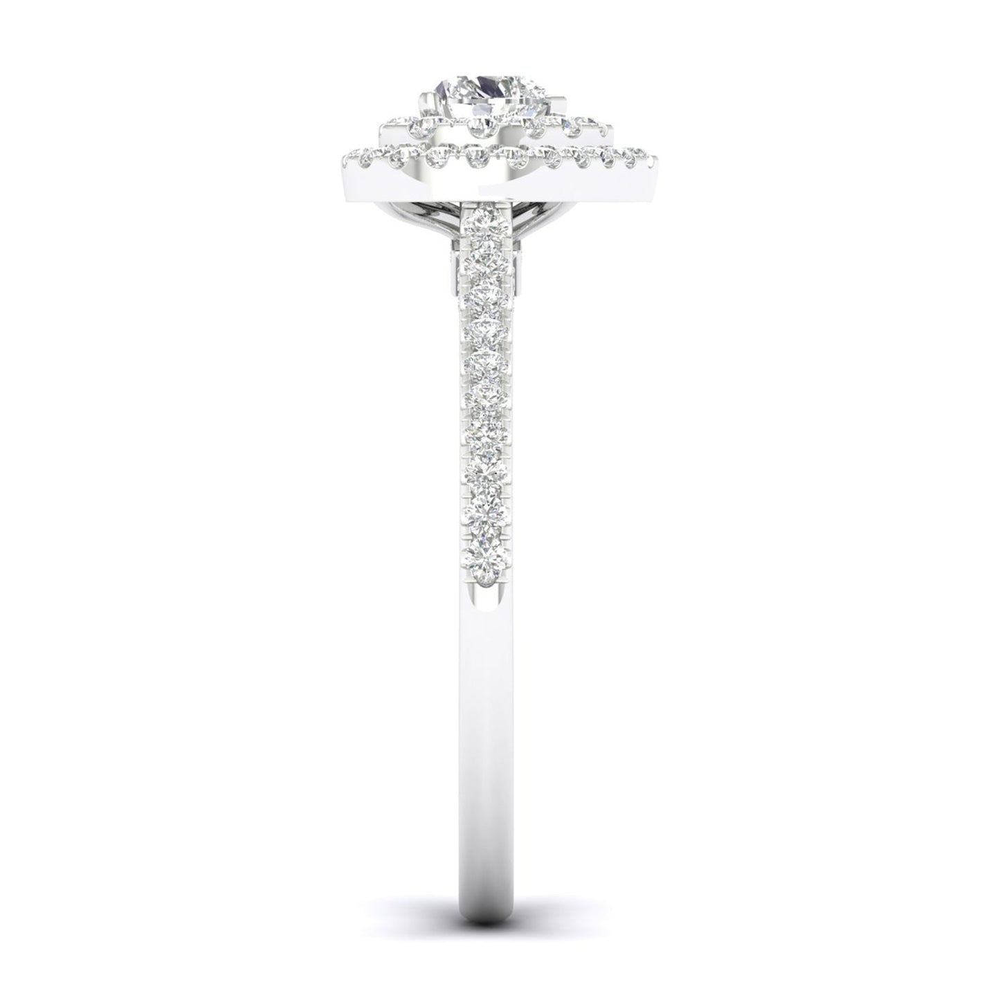 Signature Heart Double Halo Ring