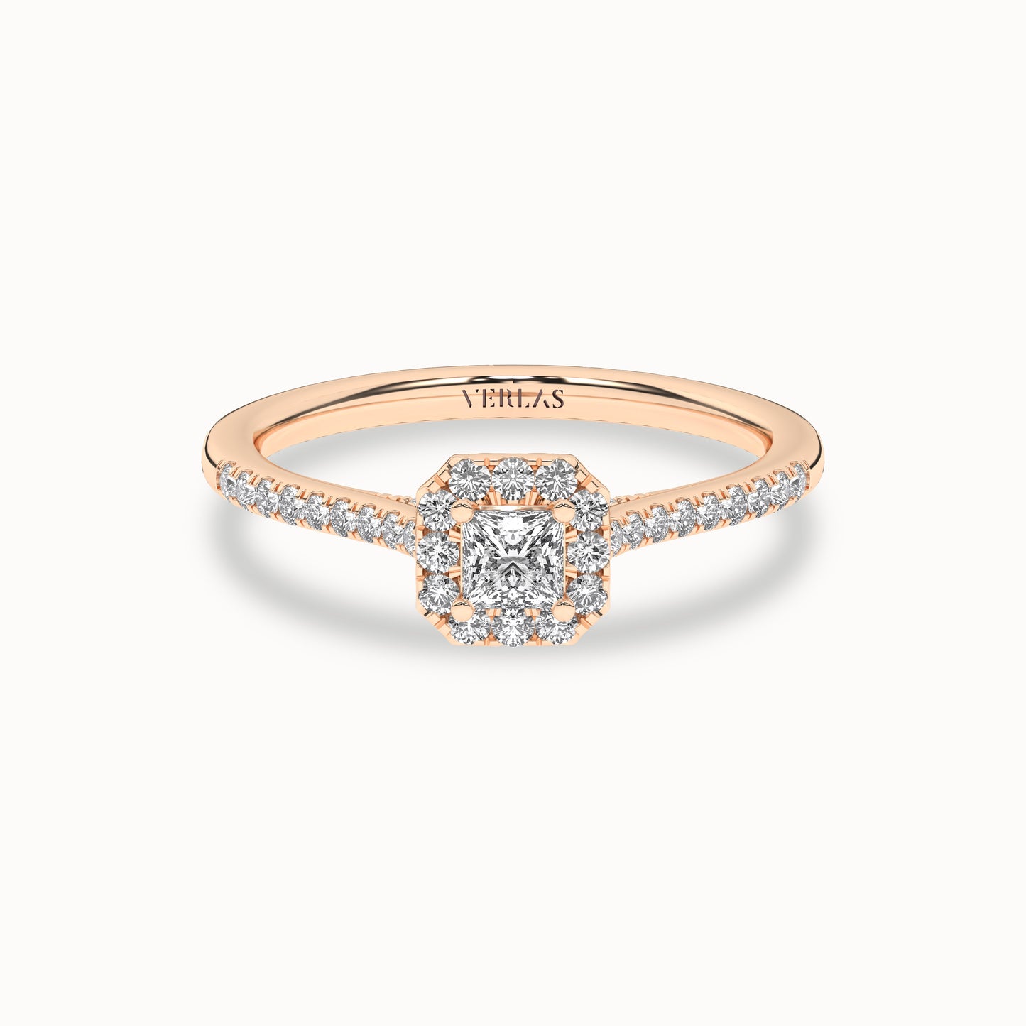 Signature Princess Halo Ring_Product Angle _1/2Ct. - 1