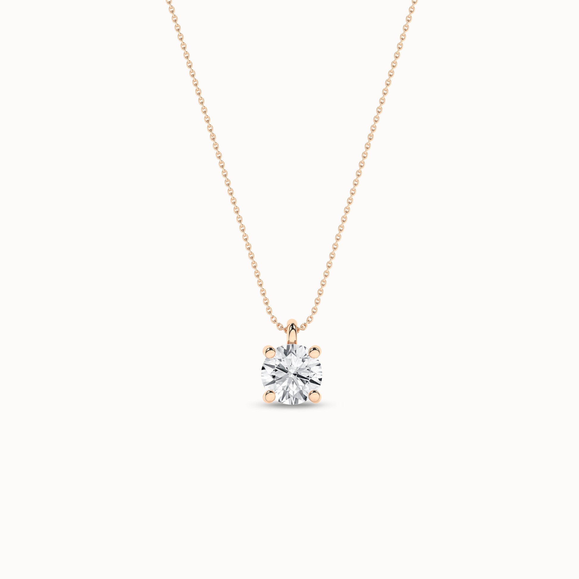 Essential Round Necklace _Product Angle_1/2Ct. - 1