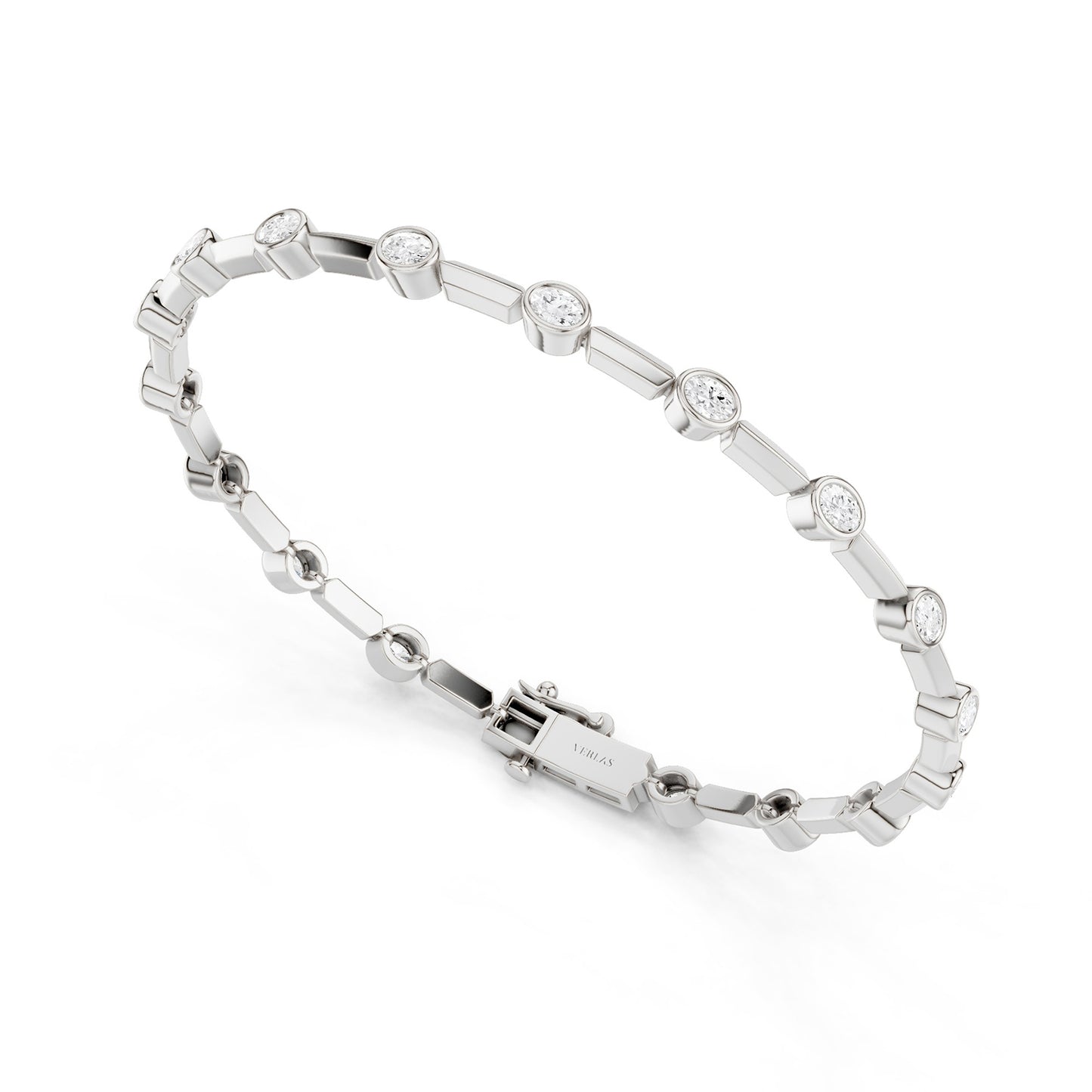 Luxe Bezel-Set Oval Tennis Bracelet