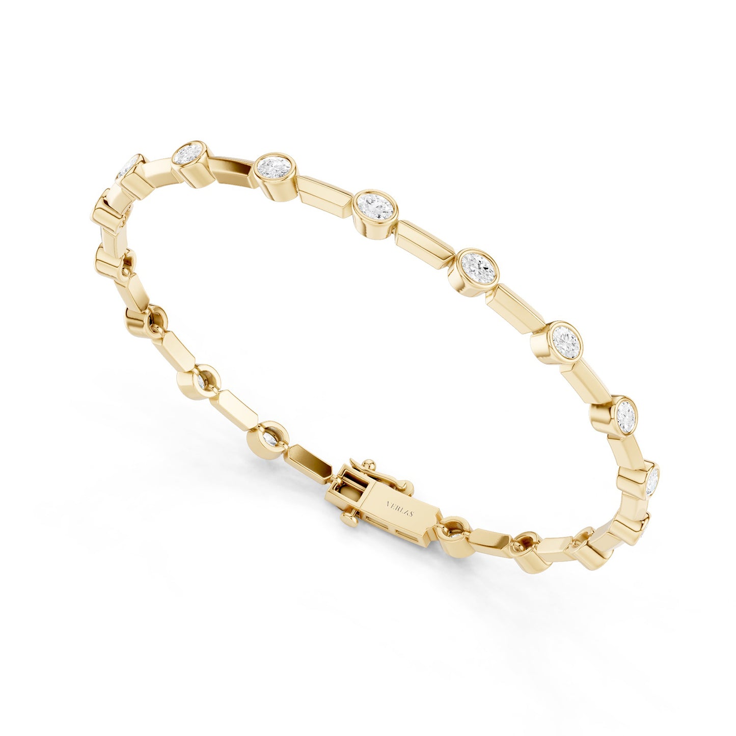 Luxe Bezel-Set Oval Tennis Bracelet