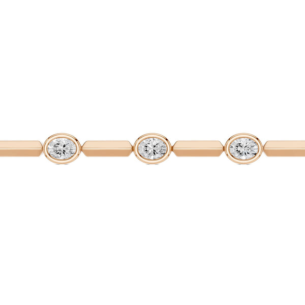Luxe Bezel-Set Oval Tennis Bracelet