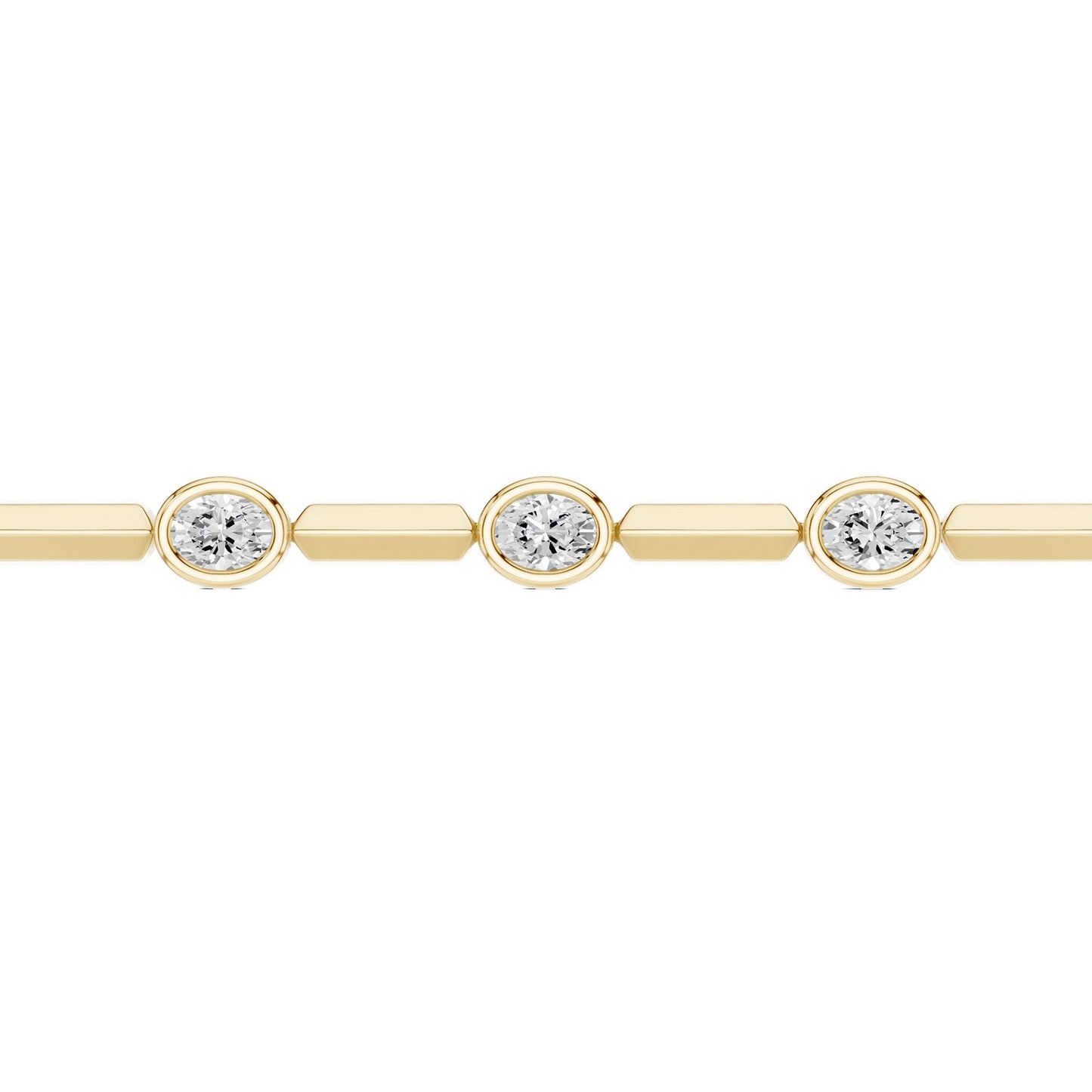 Luxe Bezel-Set Oval Tennis Bracelet