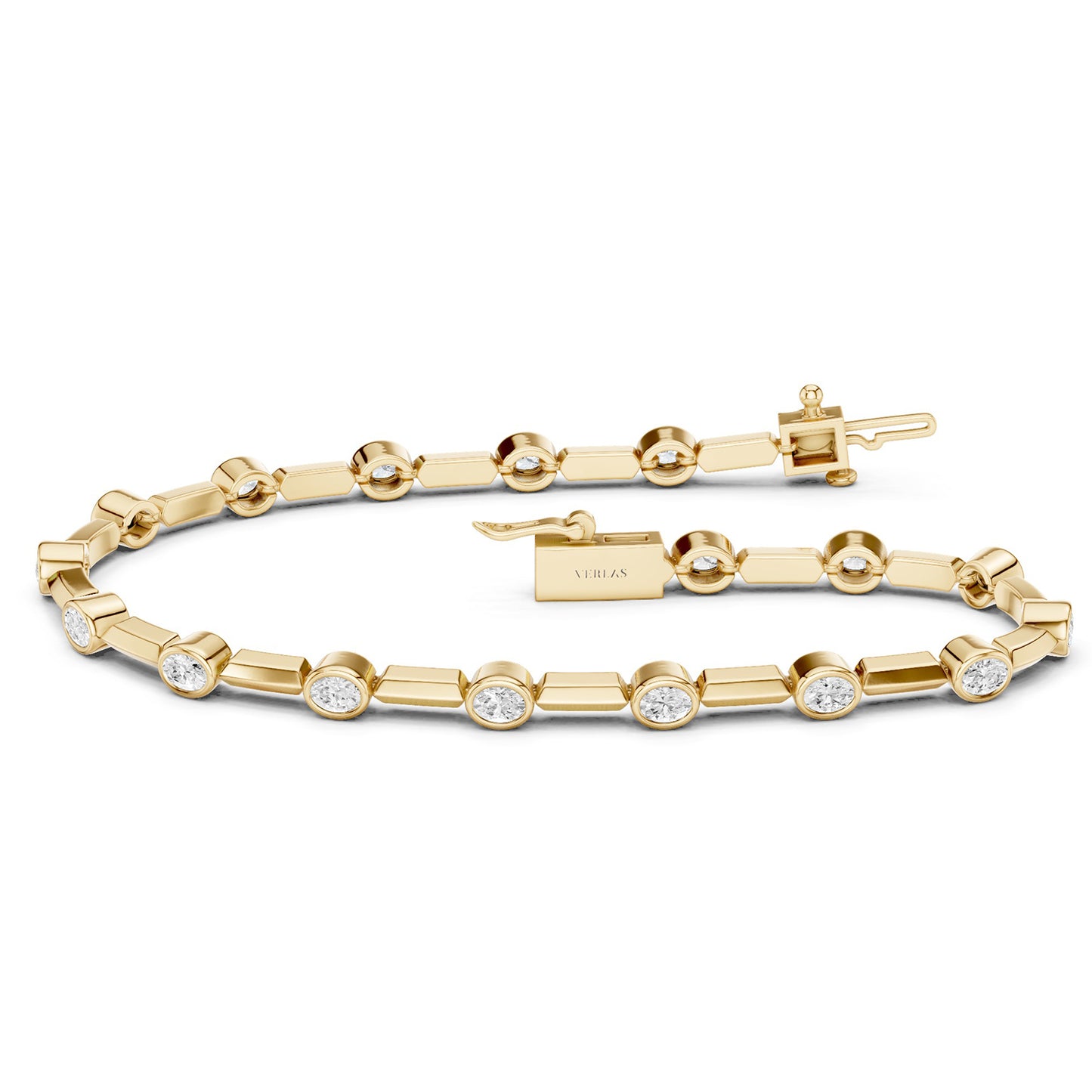 Luxe Bezel-Set Oval Tennis Bracelet