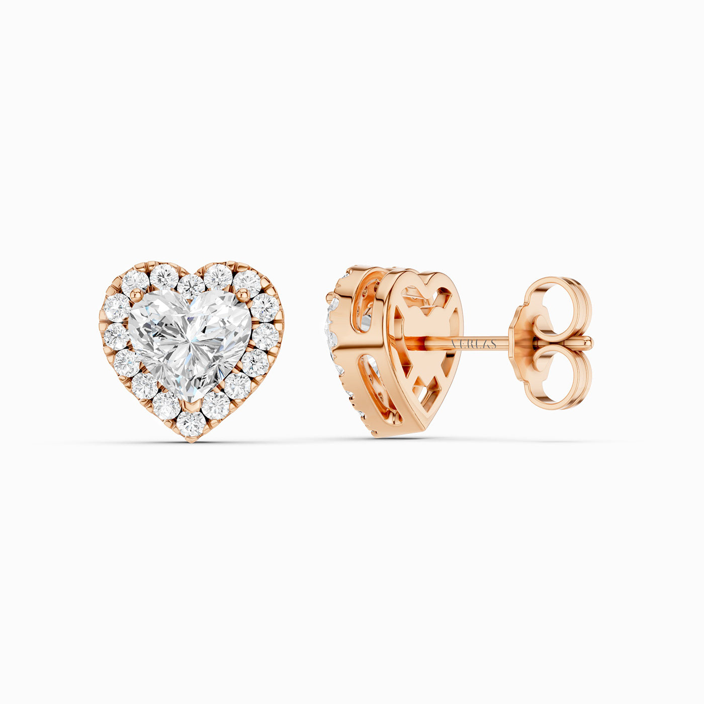 Signature Heart Halo Studs