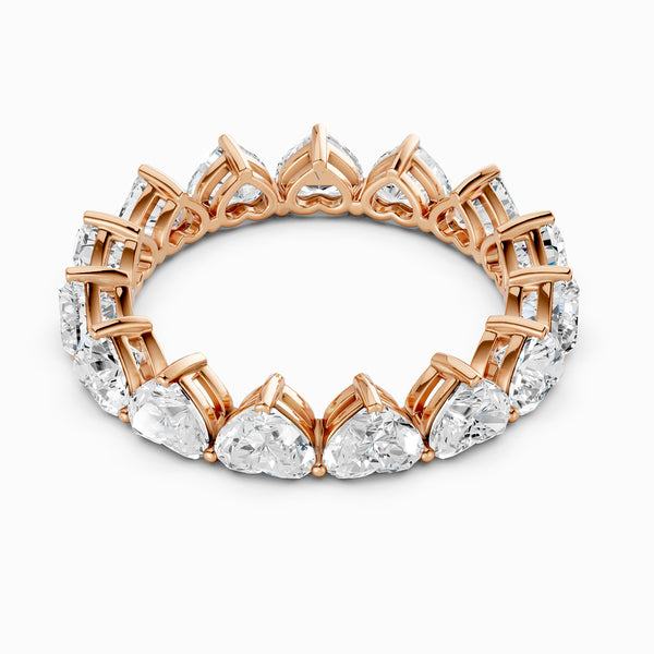 Vertical Heart Eternity Band