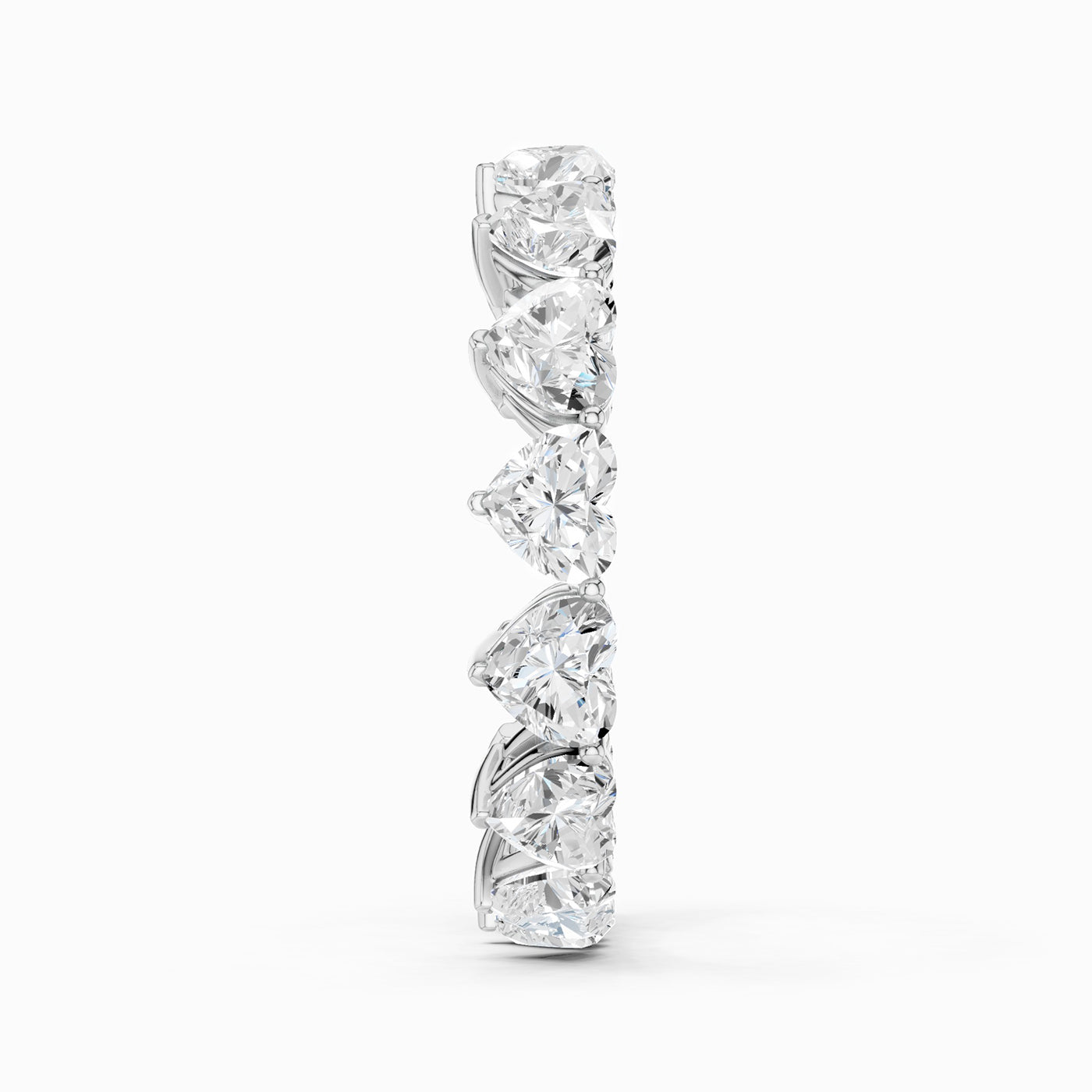 Vertical Heart Eternity Band