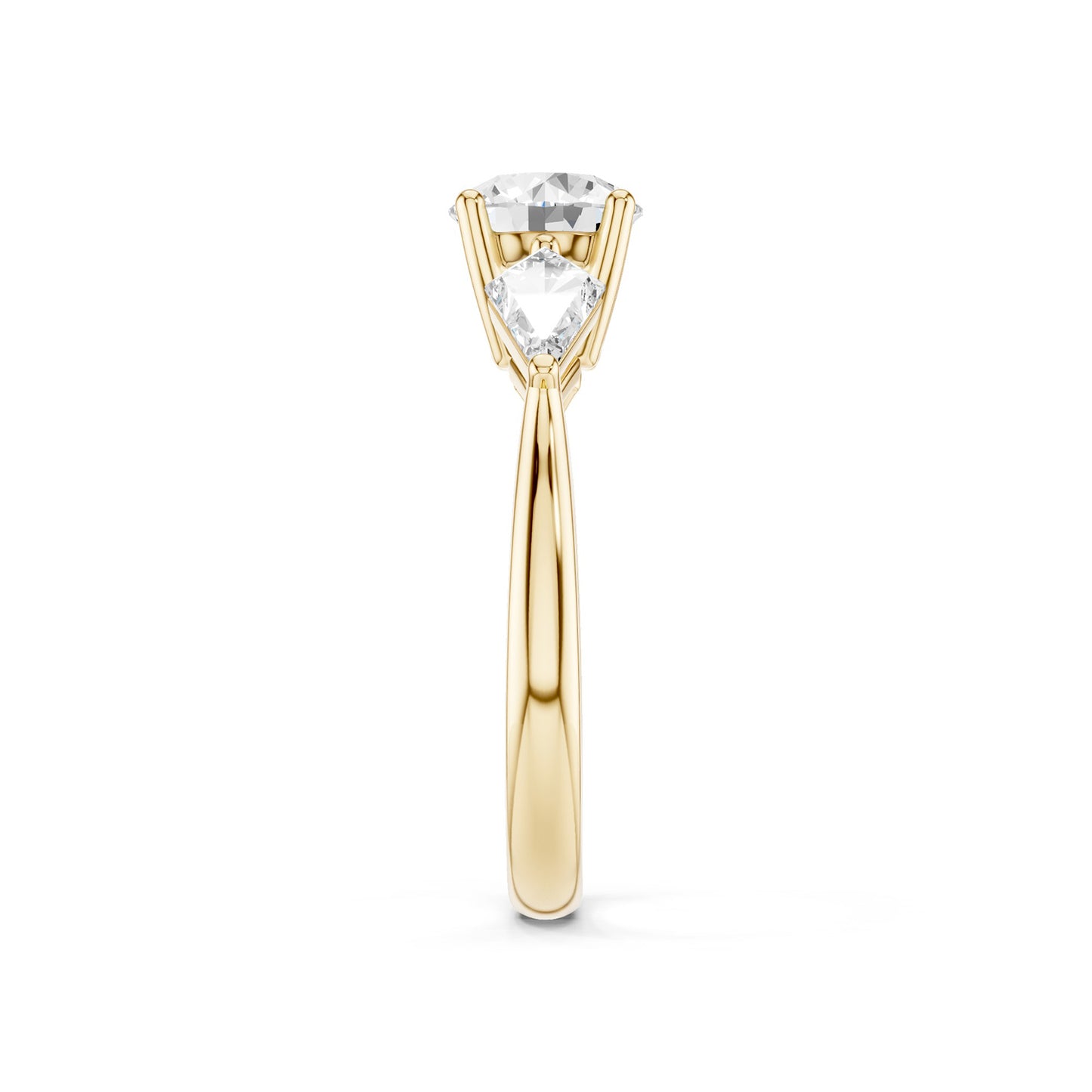 Round - Kite Trinity Diamond Ring